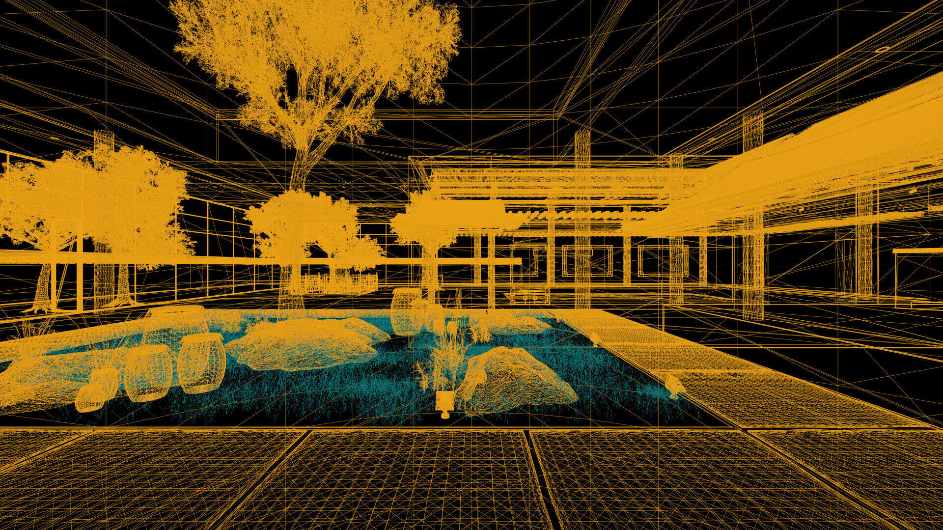 Courtyard Hanok Gallery 3D model_35