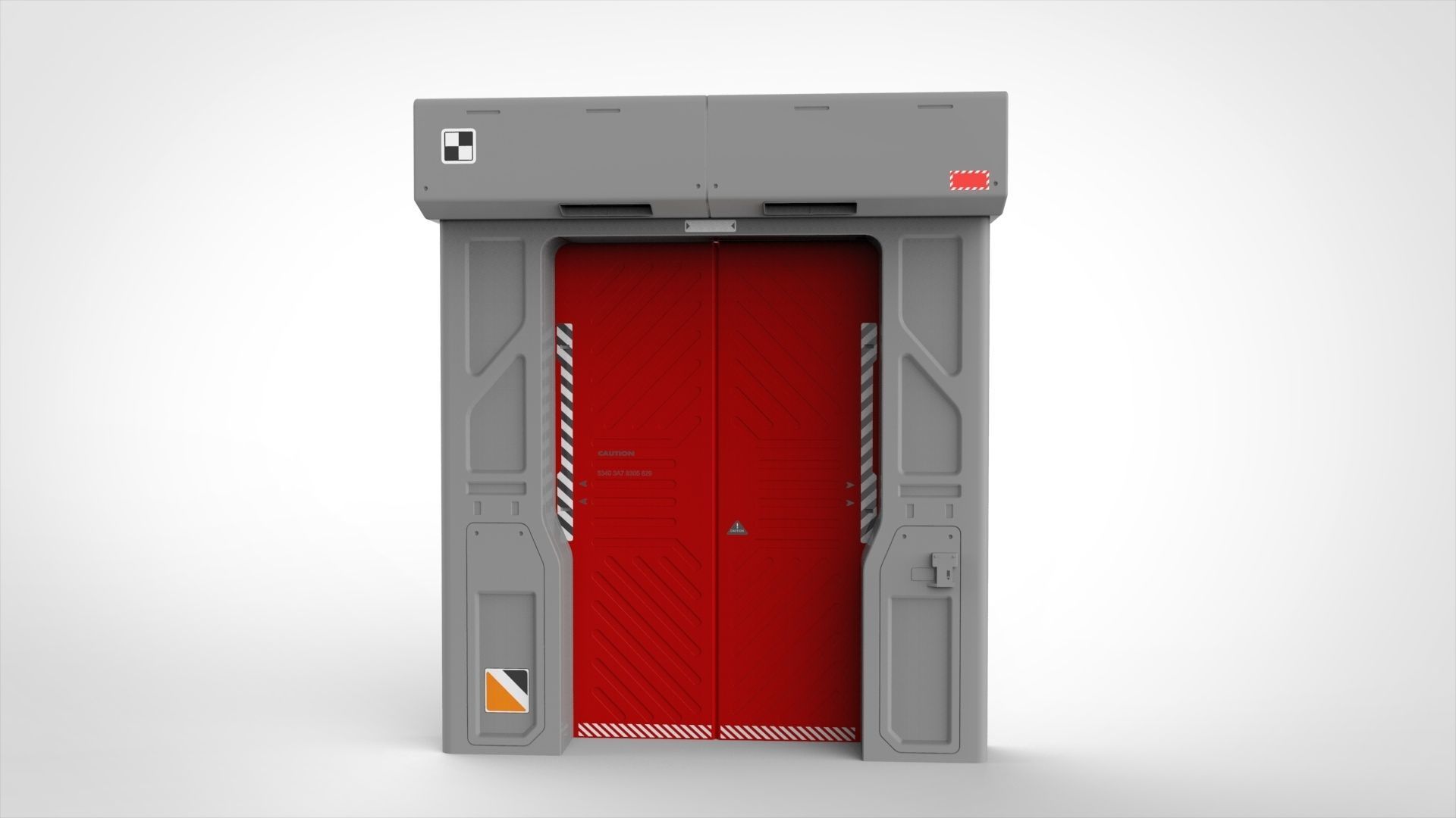sci fi door 11 3D model_4