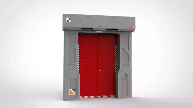 sci fi door 11 3D model