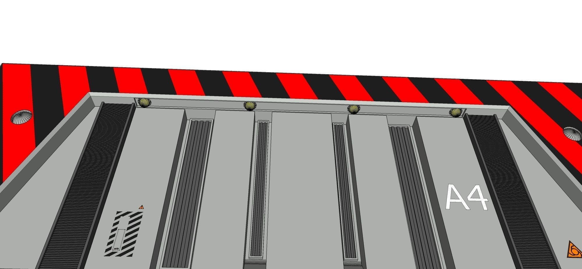 sci-fi antinuclear gates 3D model_17