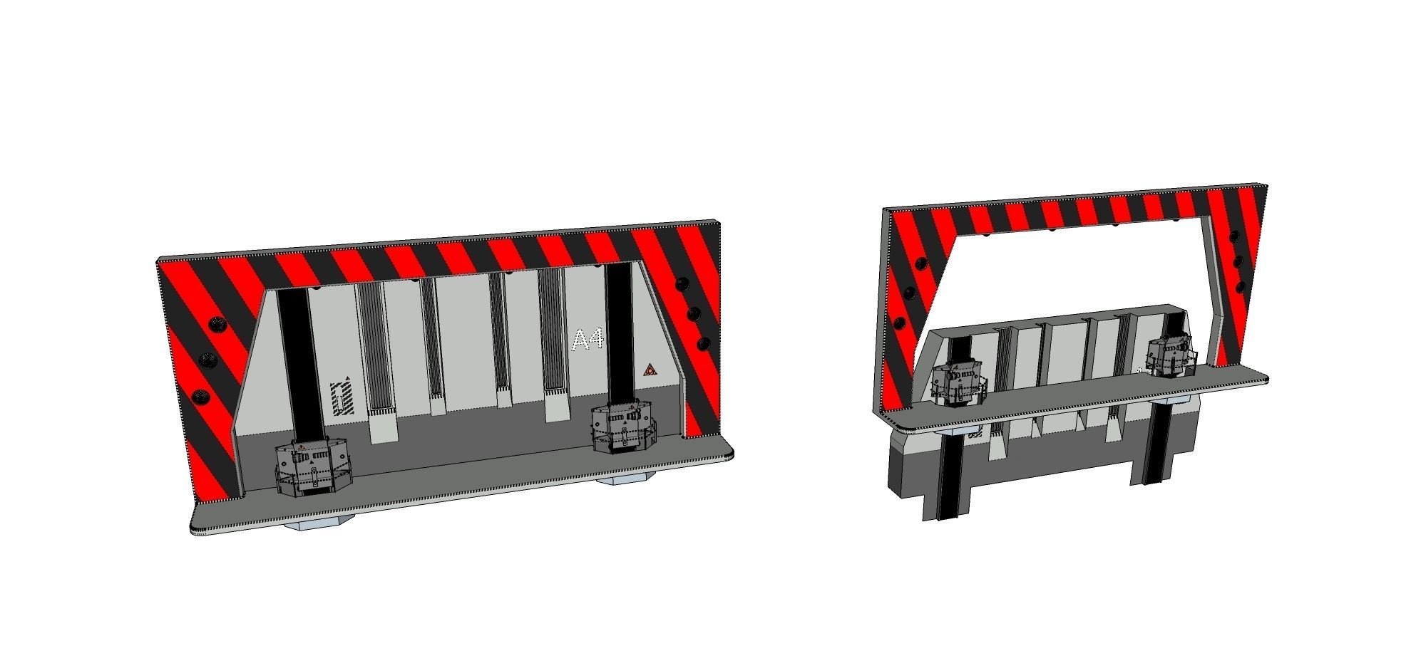 sci-fi antinuclear gates 3D model_13