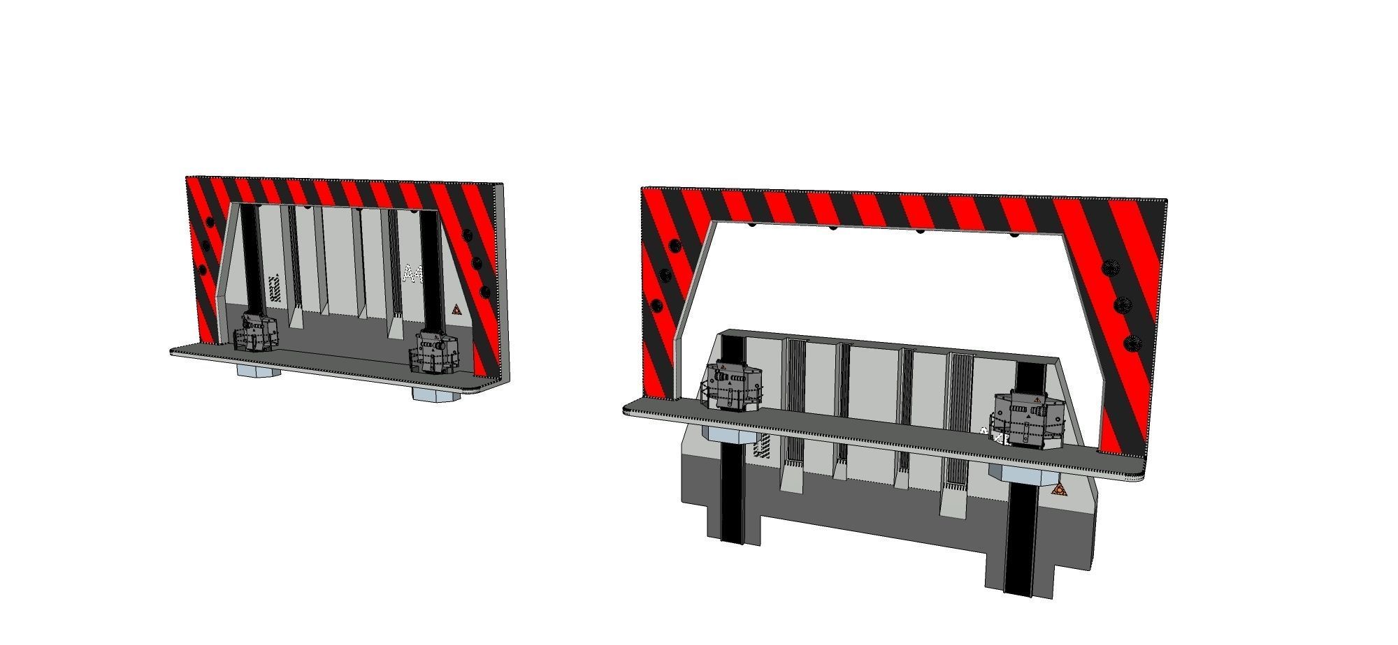 sci-fi antinuclear gates 3D model_14