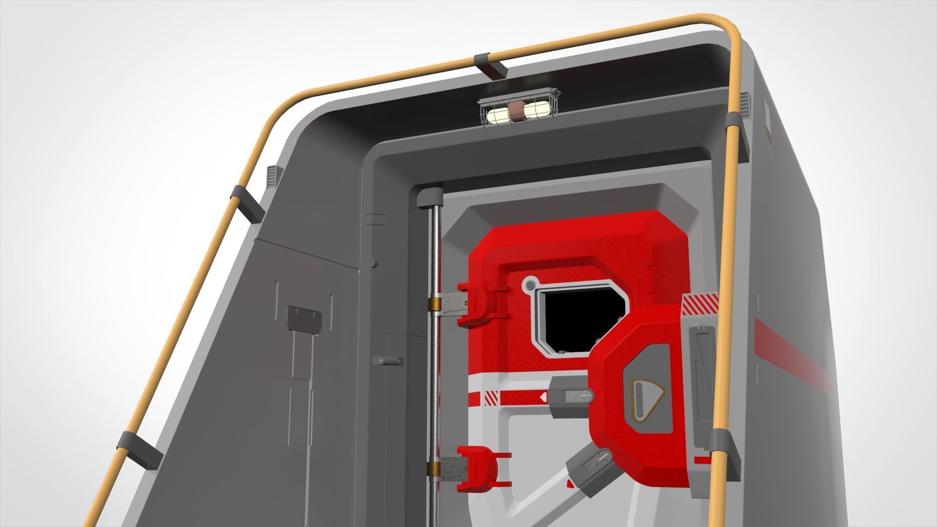 Sci fi door 12 3D model_14