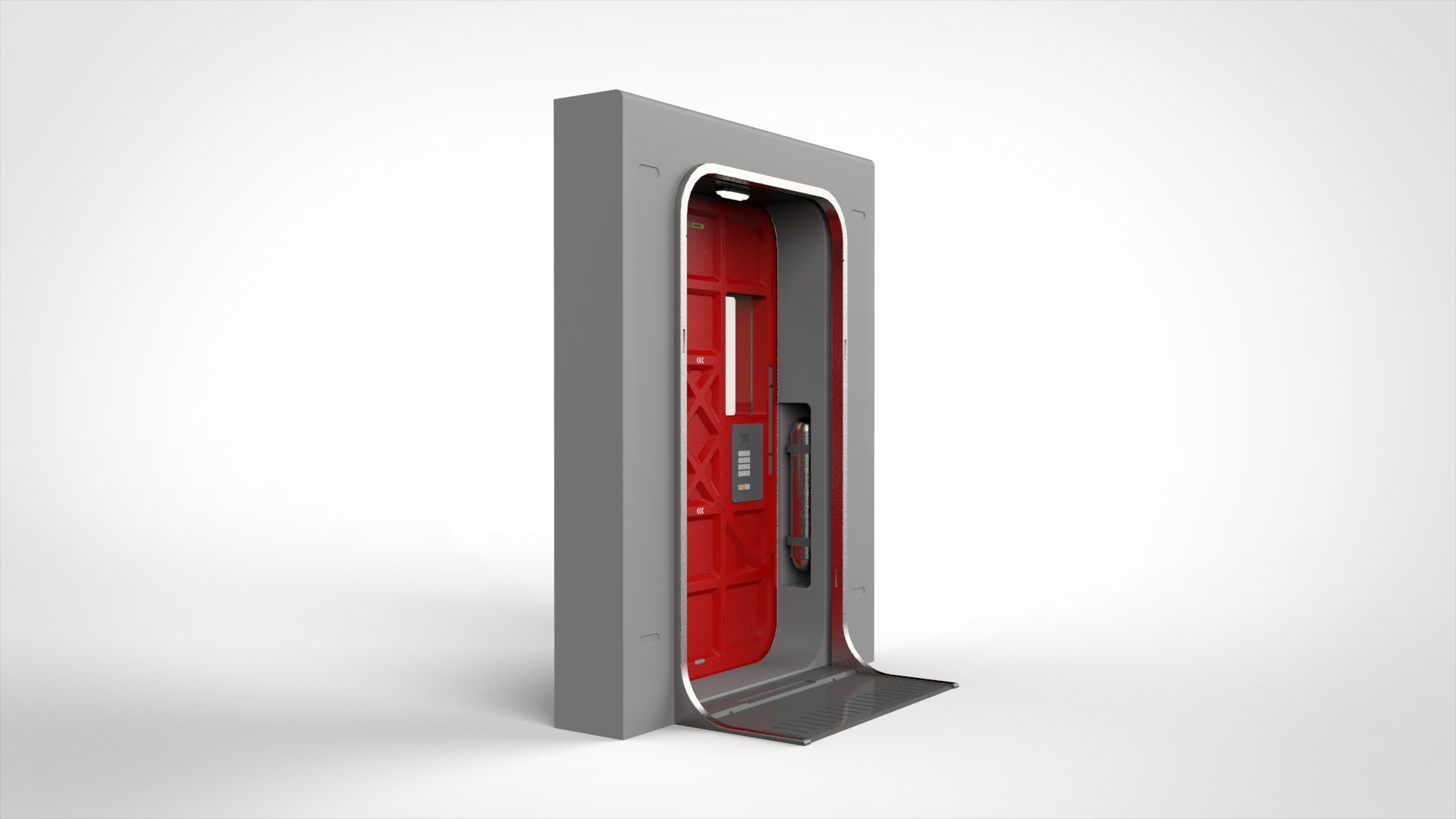 Sci fi door 12 3D model_17