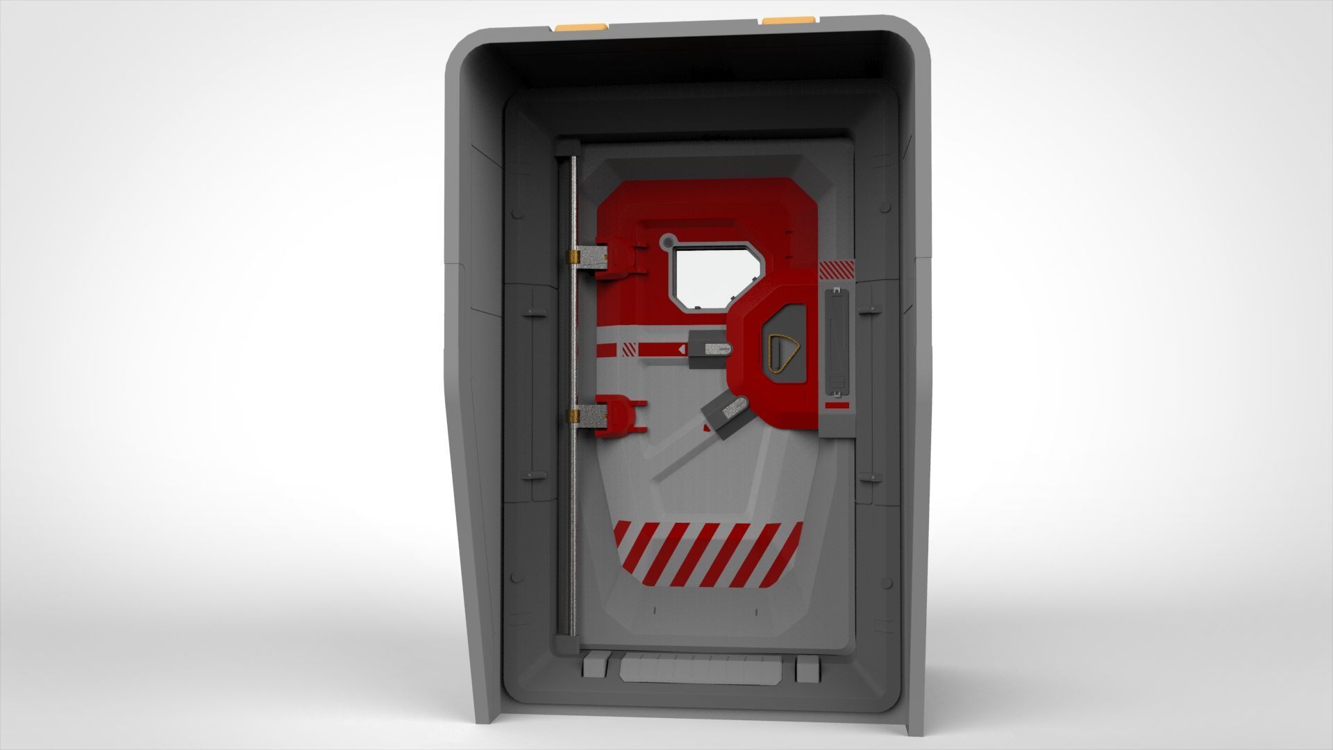 Sci fi door 12 3D model_5