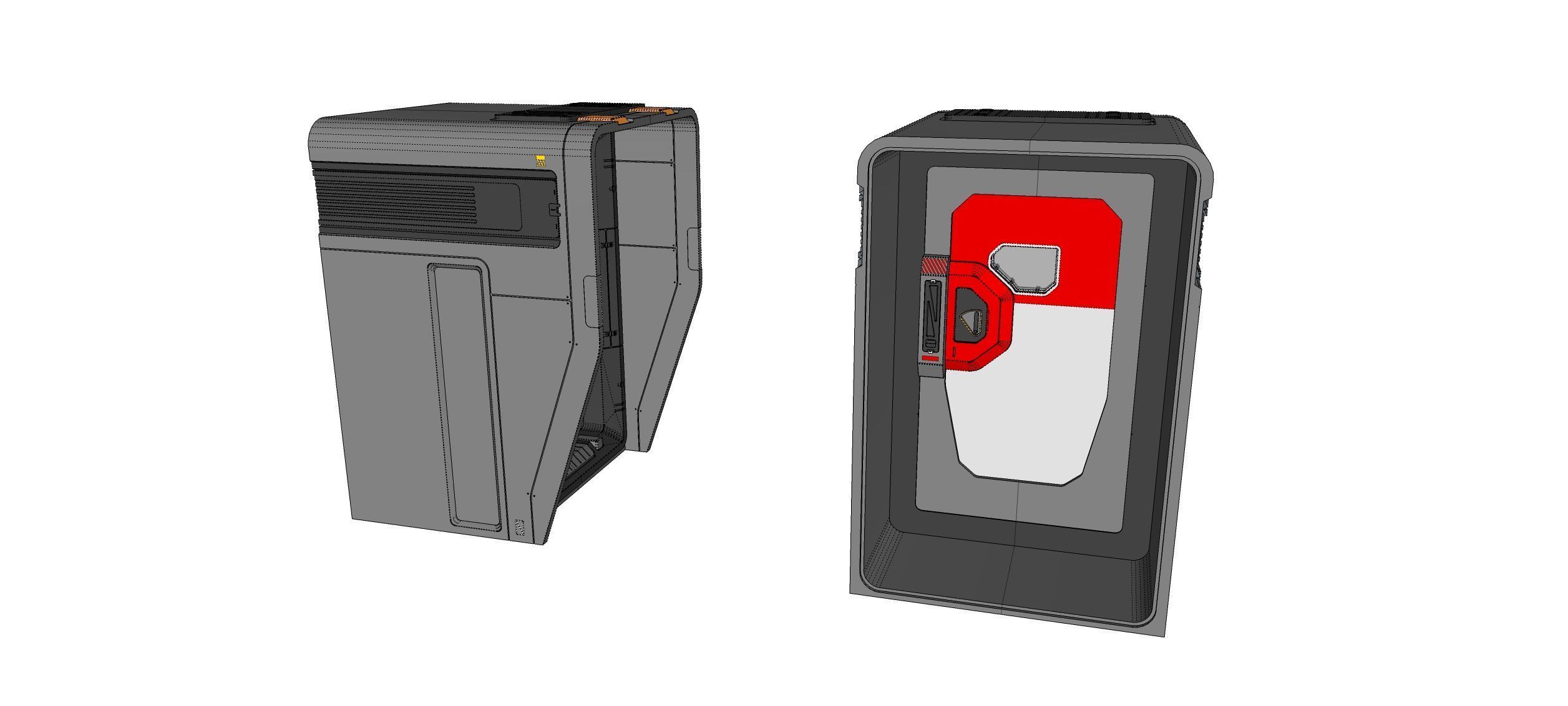 Sci fi door 12 3D model_28