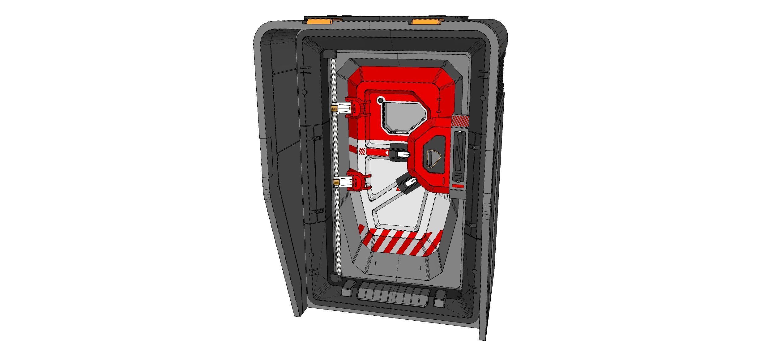 Sci fi door 12 3D model_29