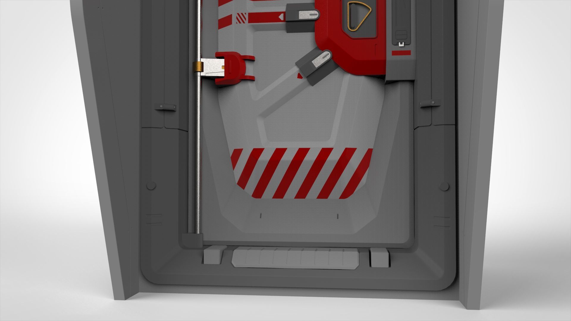 Sci fi door 12 3D model_8
