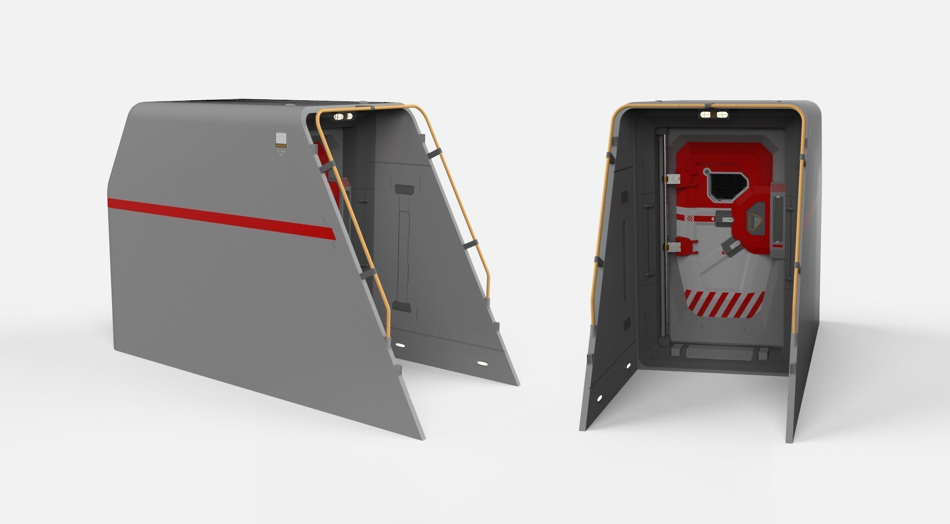 Sci fi door 12 3D model_10