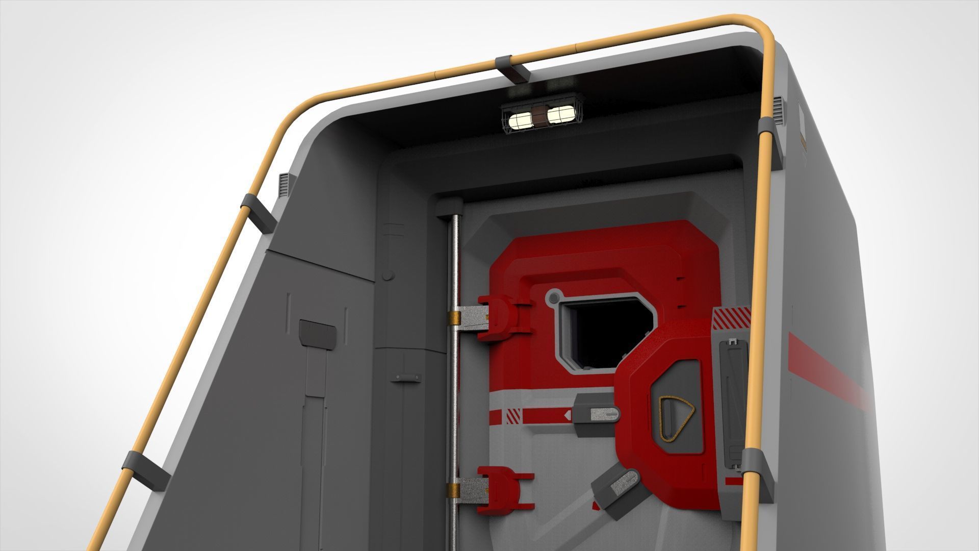 Sci fi door 12 3D model_13