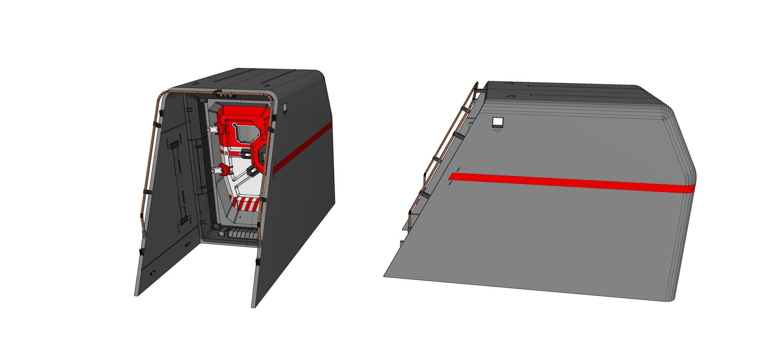 Sci fi door 12 3D model_30