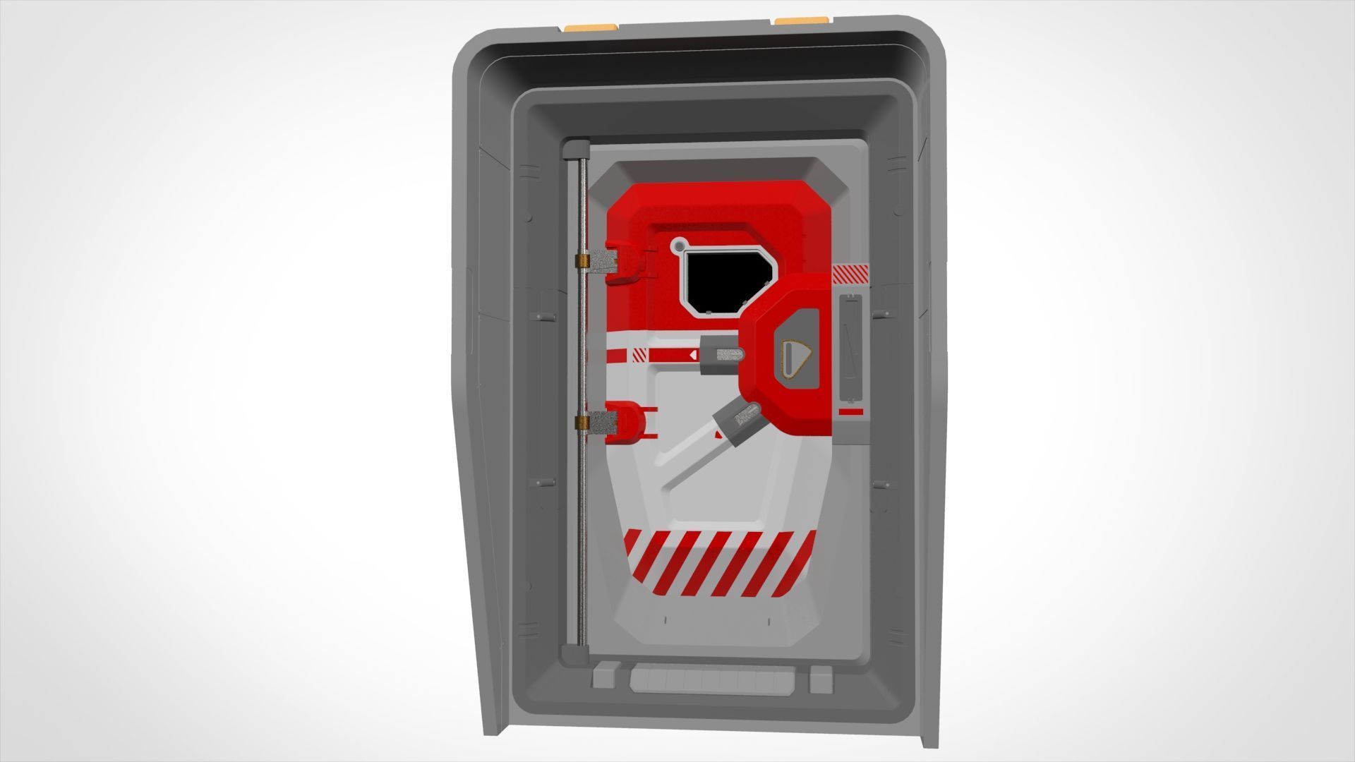 Sci fi door 12 3D model_6