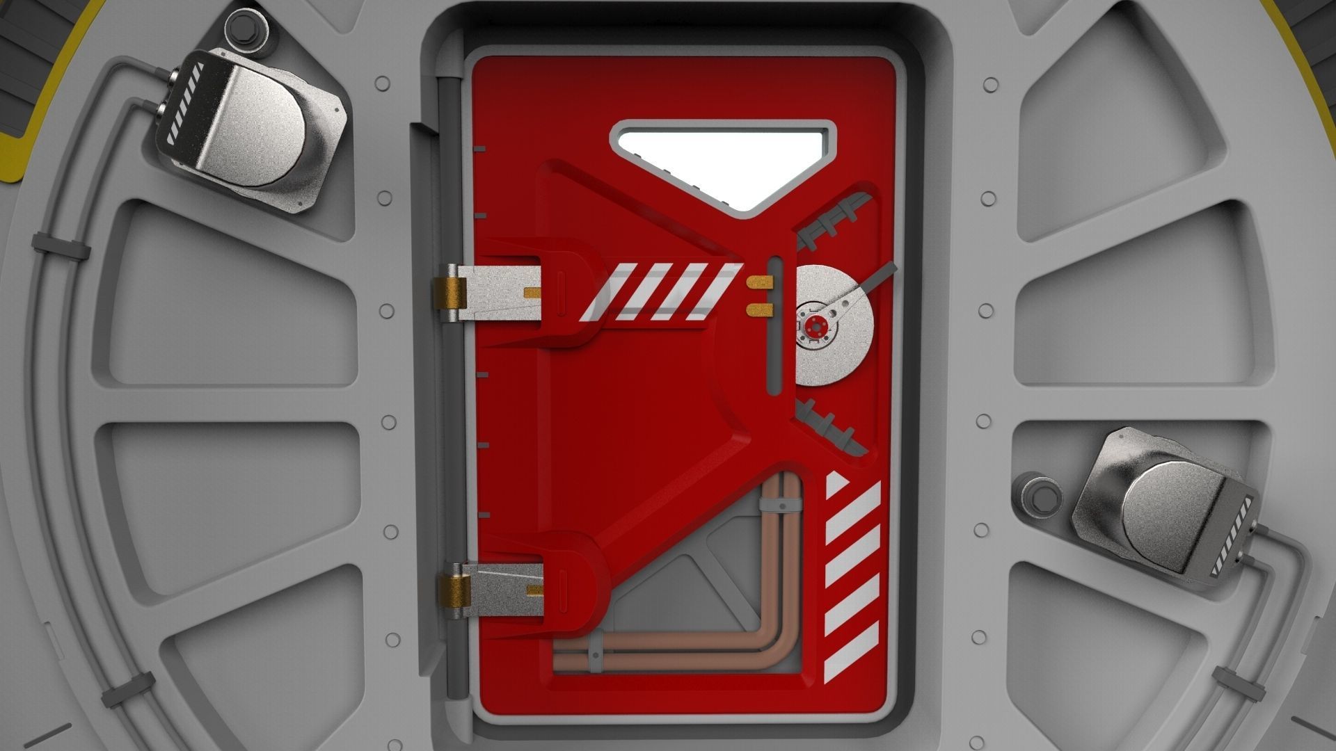 sci fi door 7 3D model_7