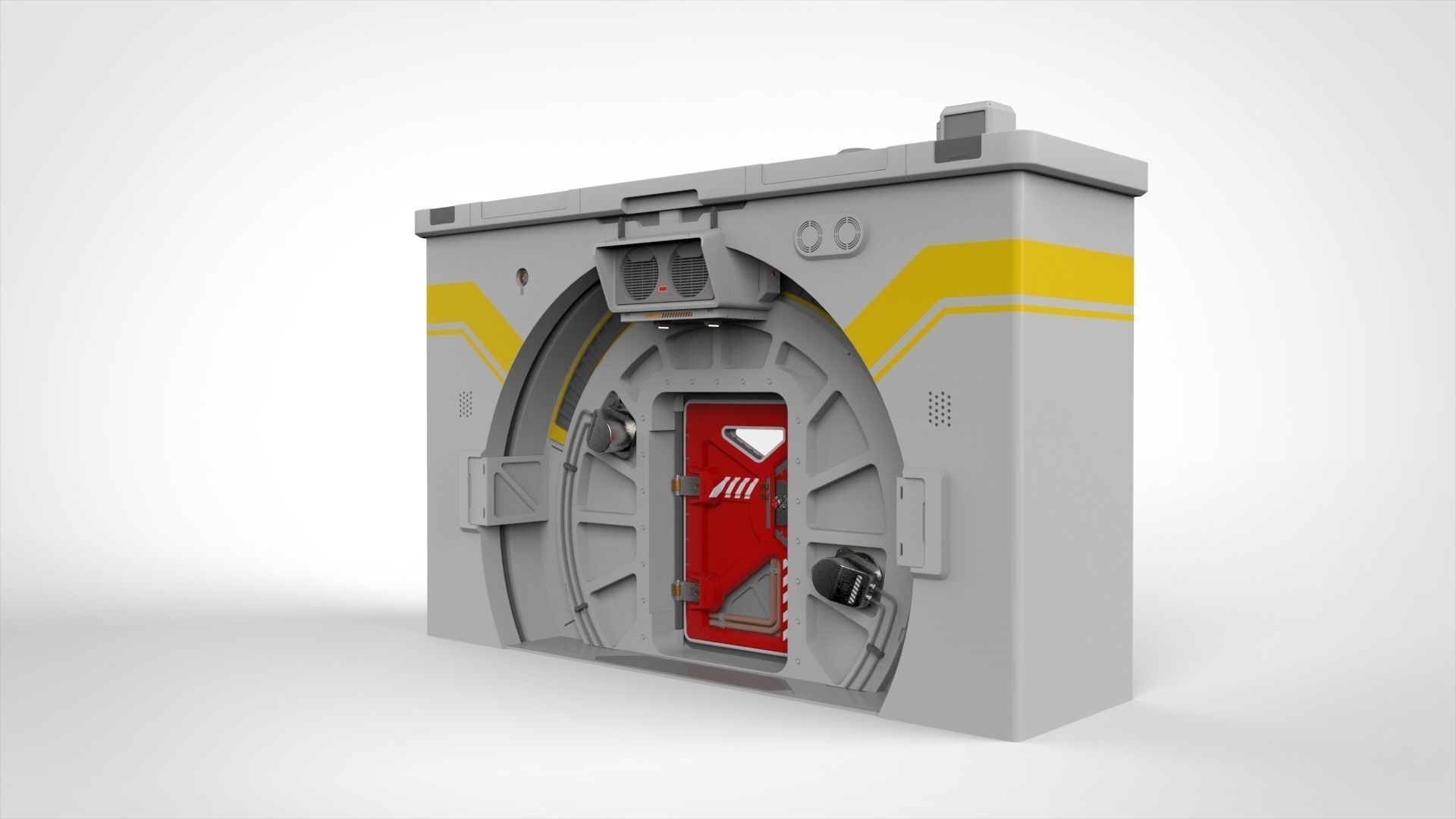 sci fi door 7 3D model_3