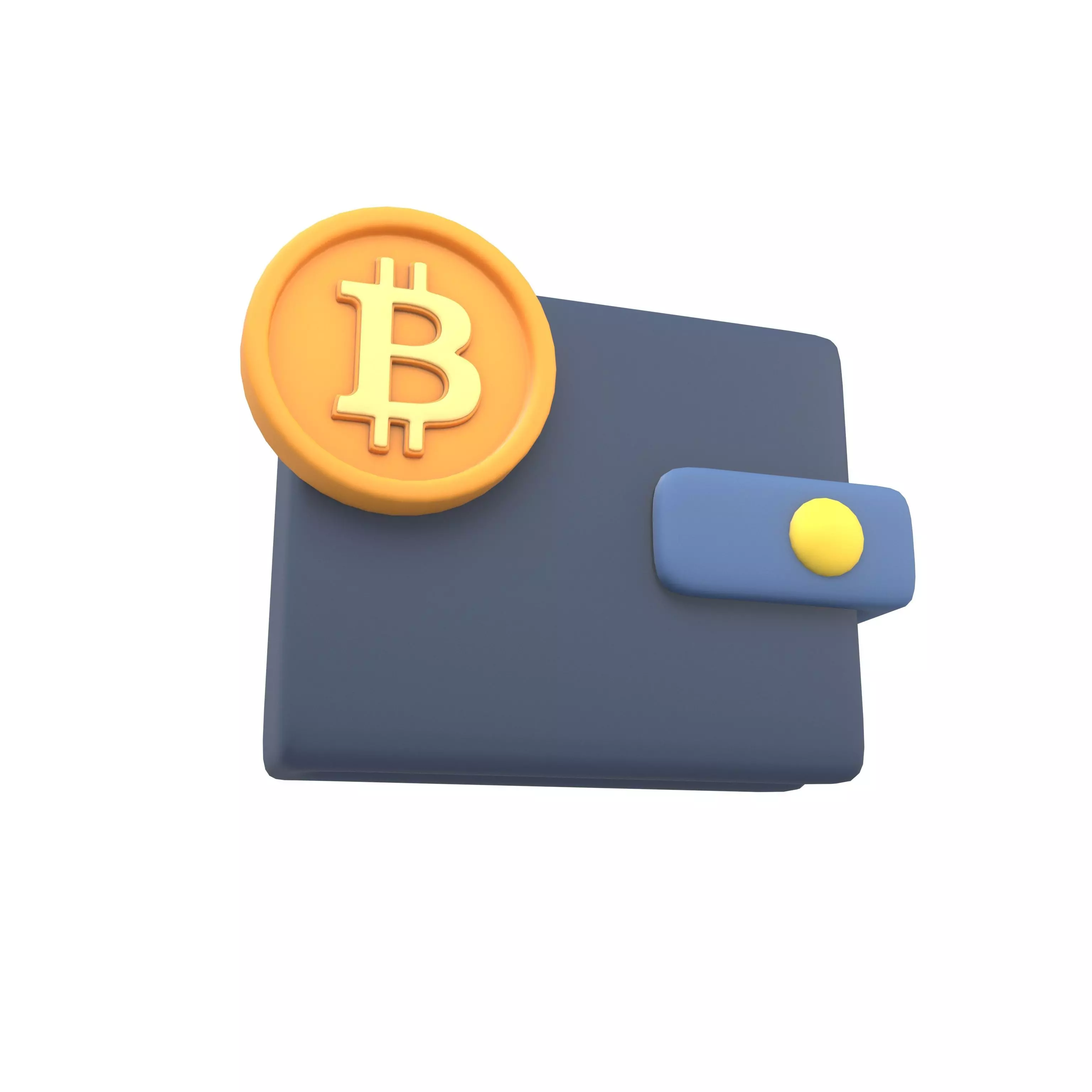 Crypto Wallet Icon v1 001 Low-poly 3D model_0