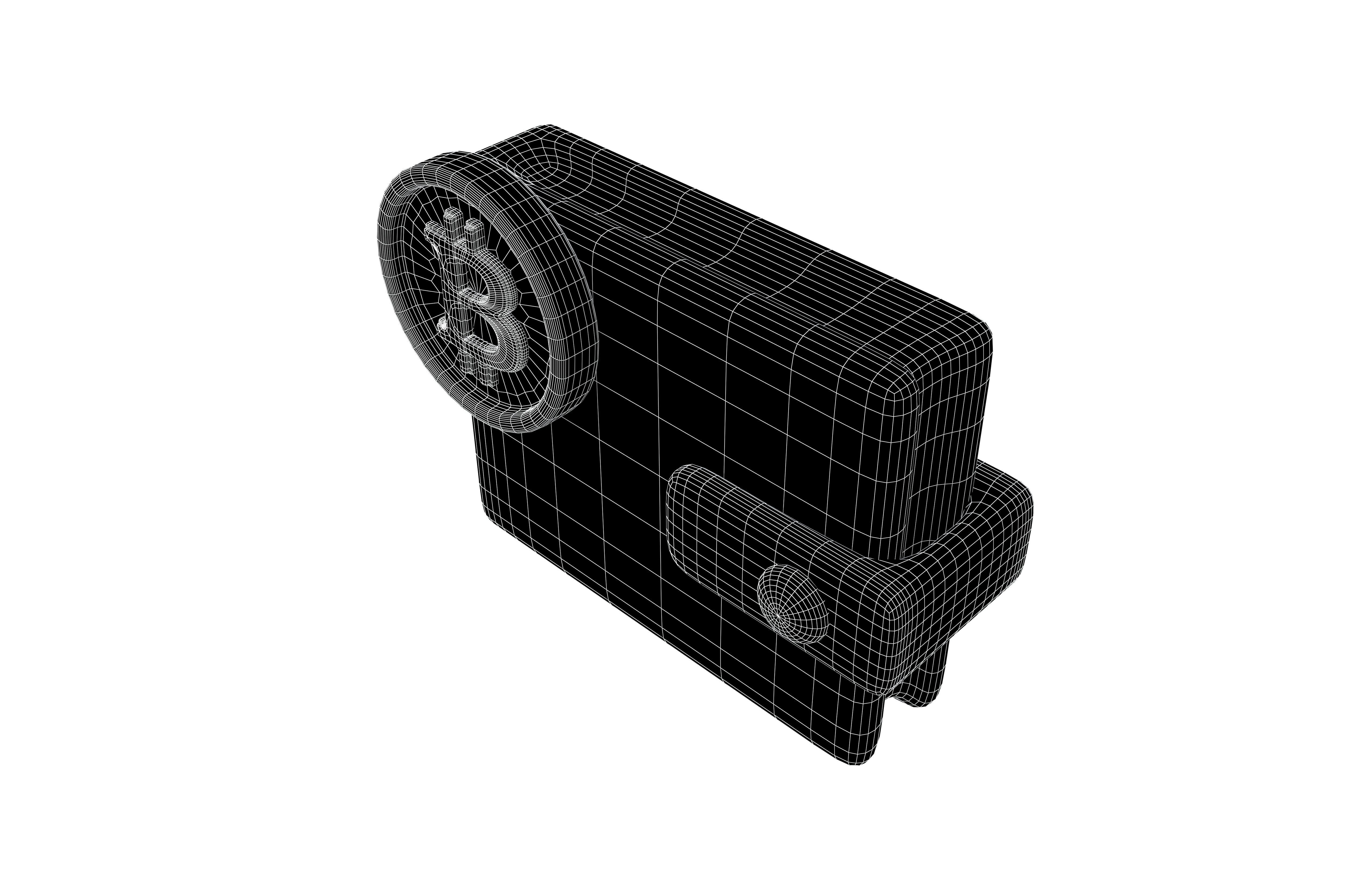 Crypto Wallet Icon v1 001 Low-poly 3D model_6