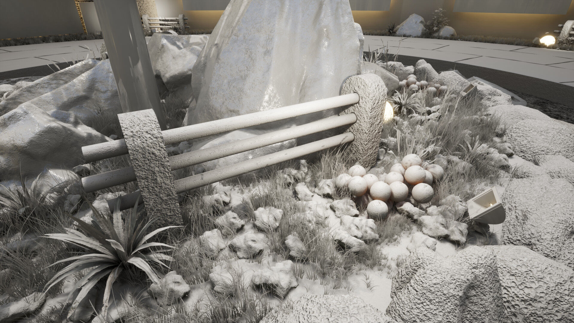 Natural circular gallery 3D model_13