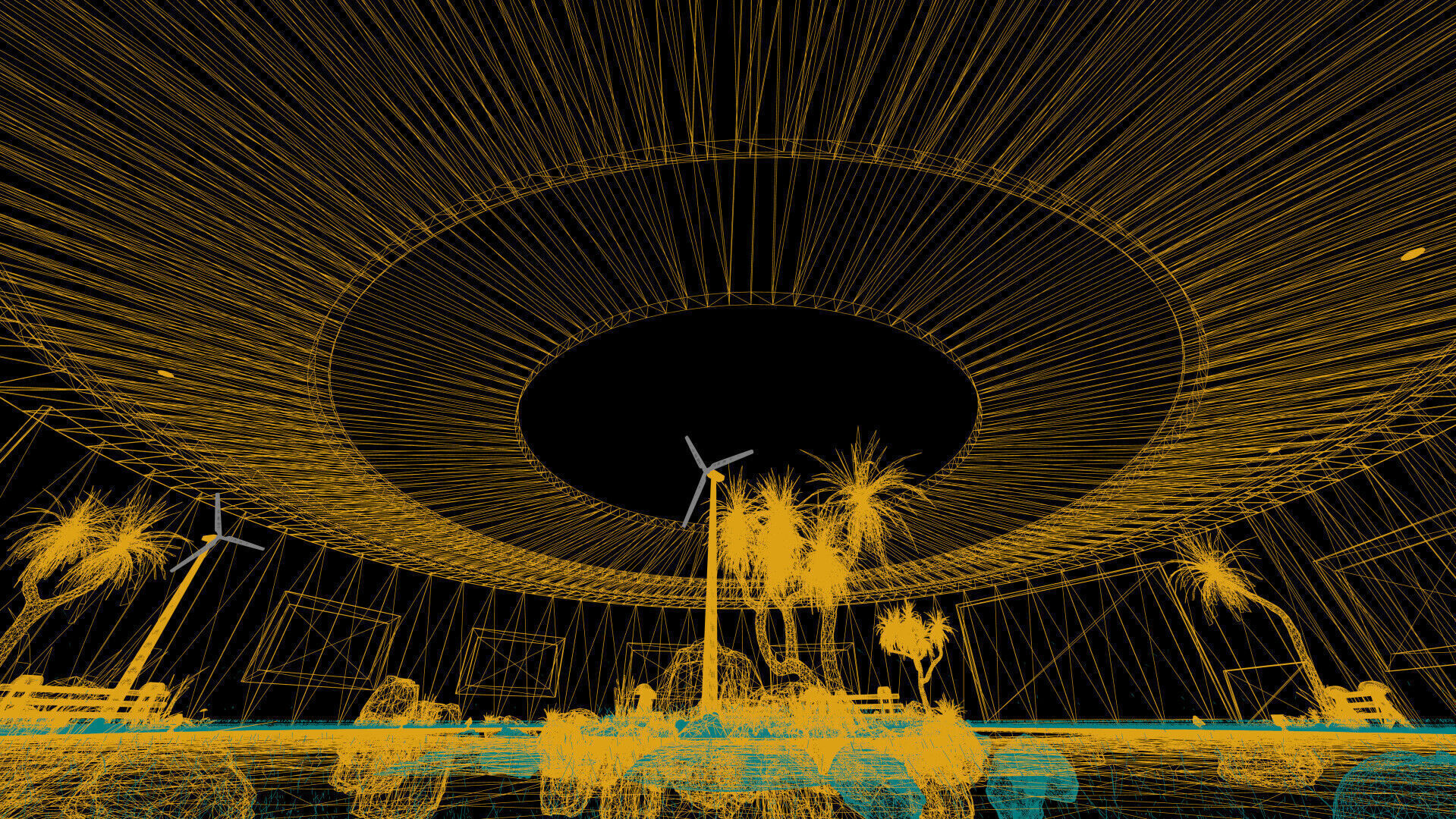 Natural circular gallery 3D model_26