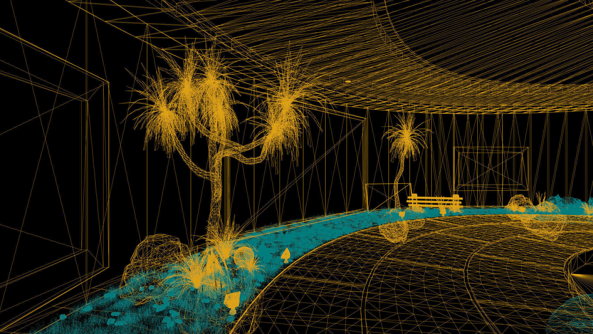 Natural circular gallery 3D model_28