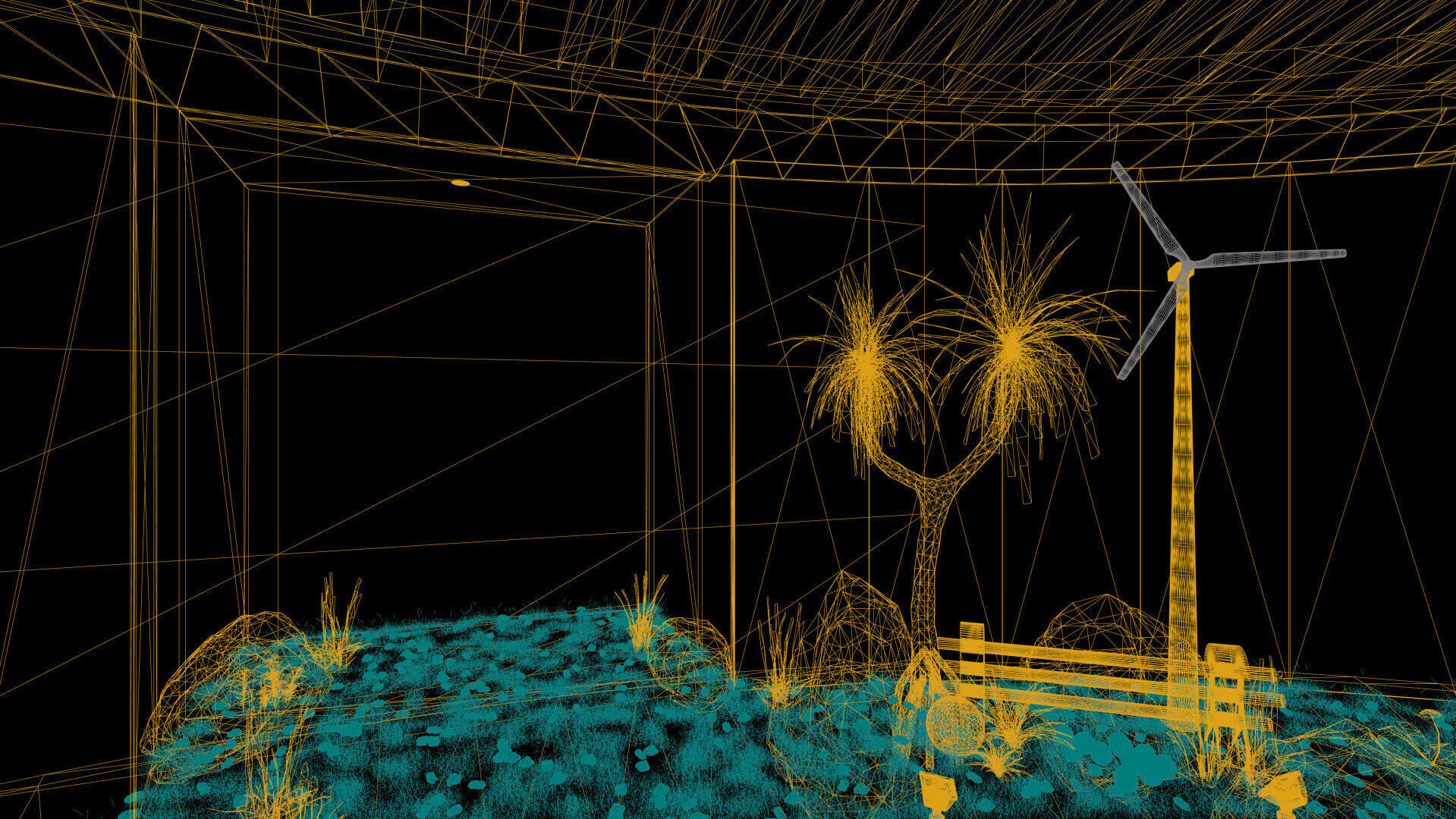 Natural circular gallery 3D model_24