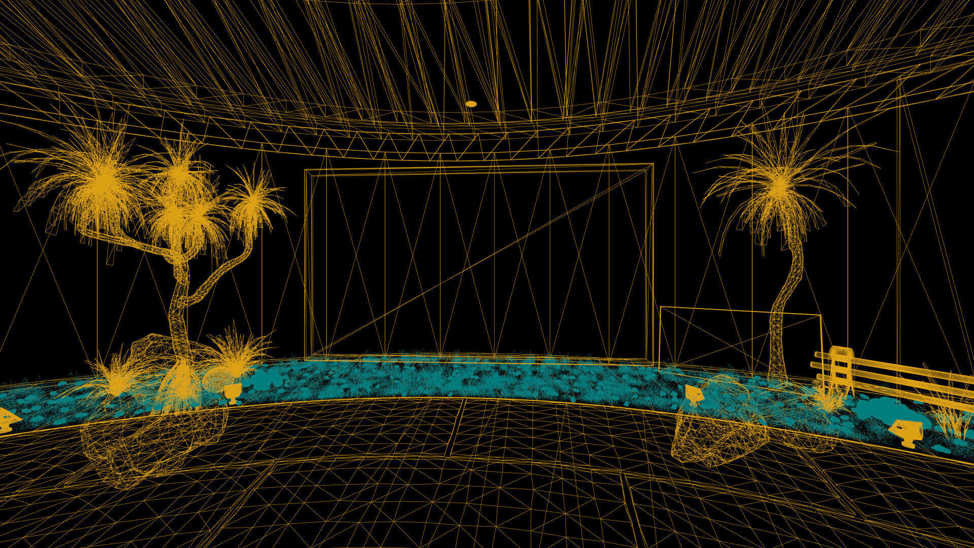 Natural circular gallery 3D model_27