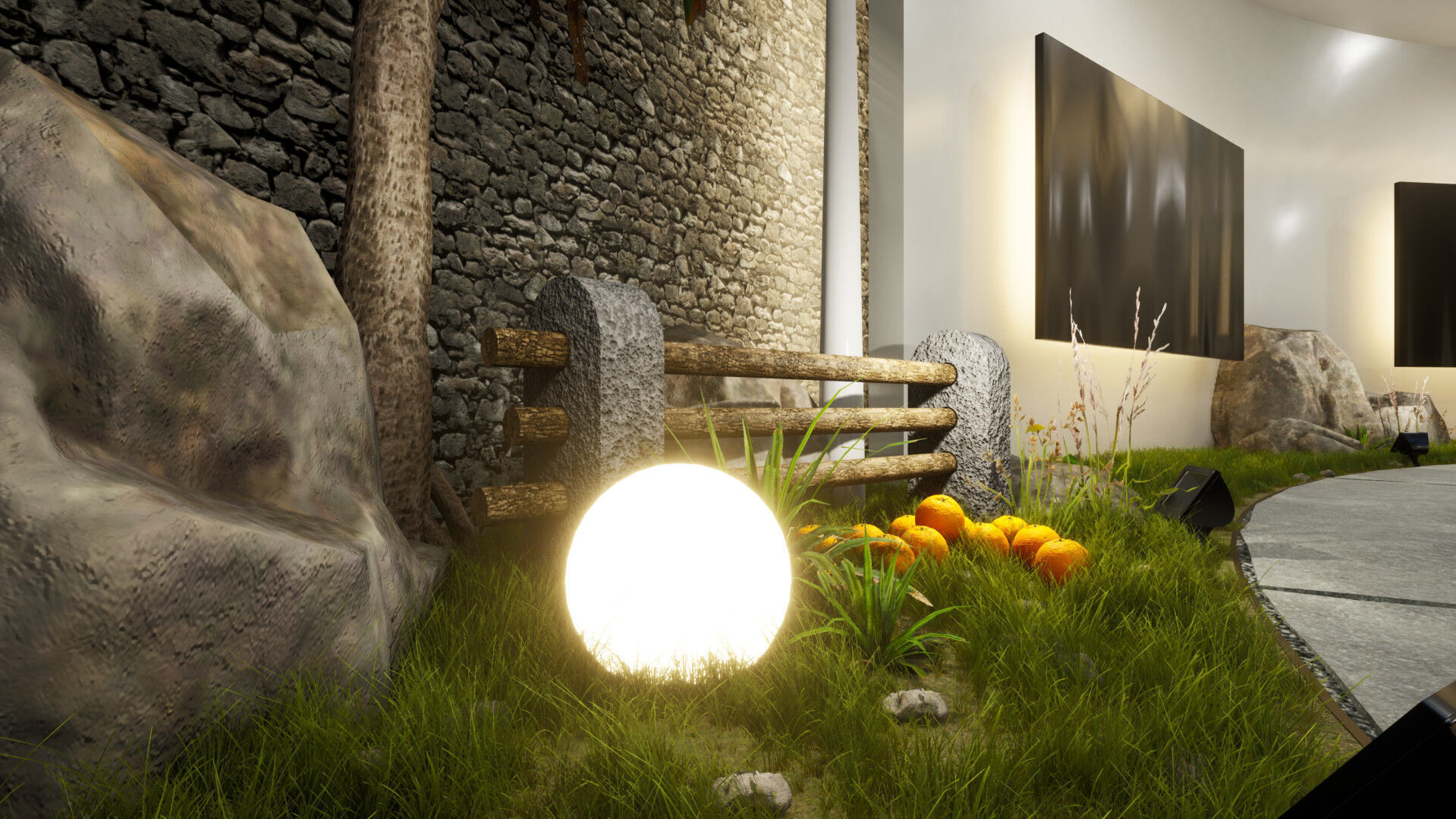 Natural circular gallery 3D model_5