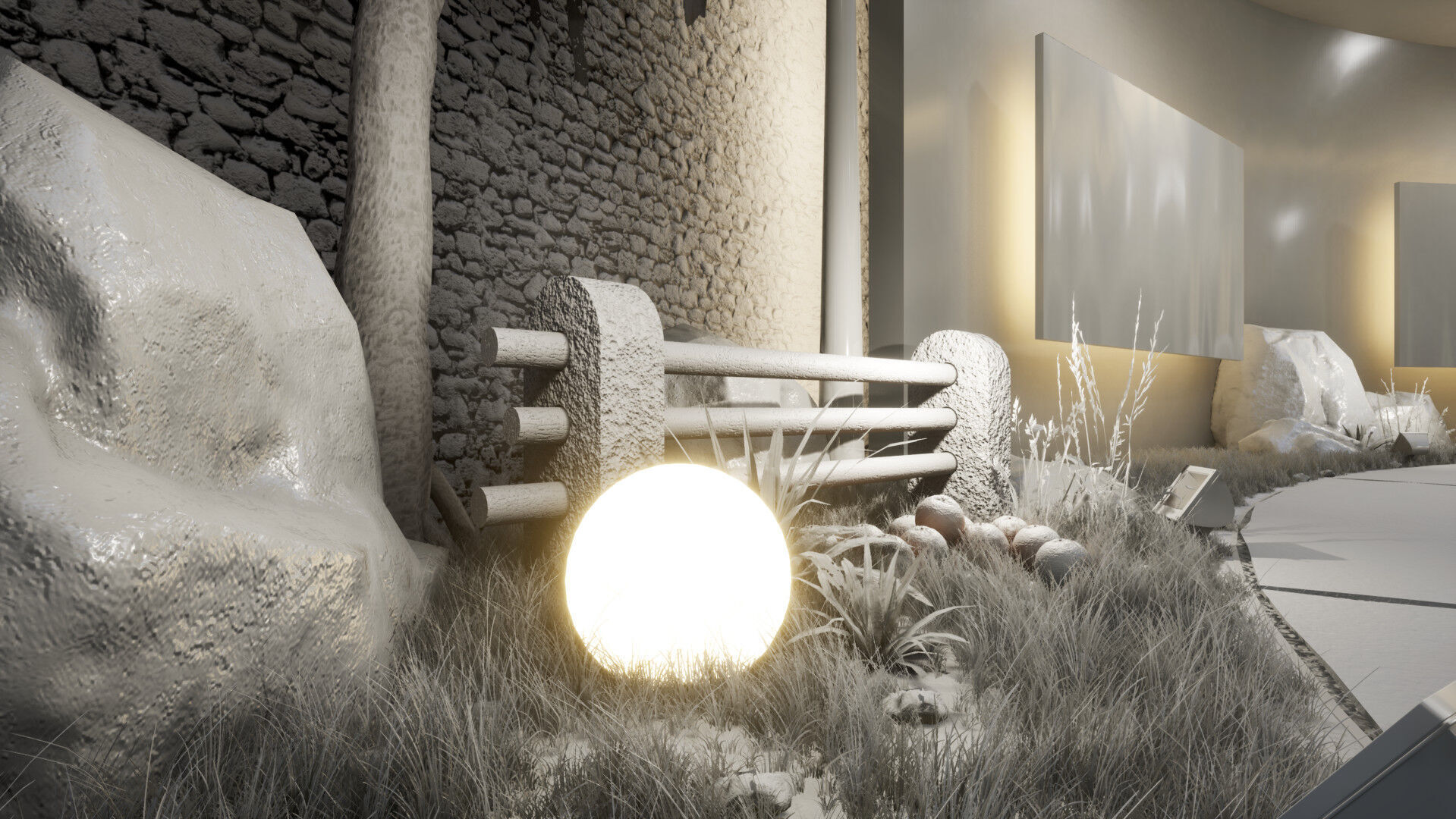 Natural circular gallery 3D model_15