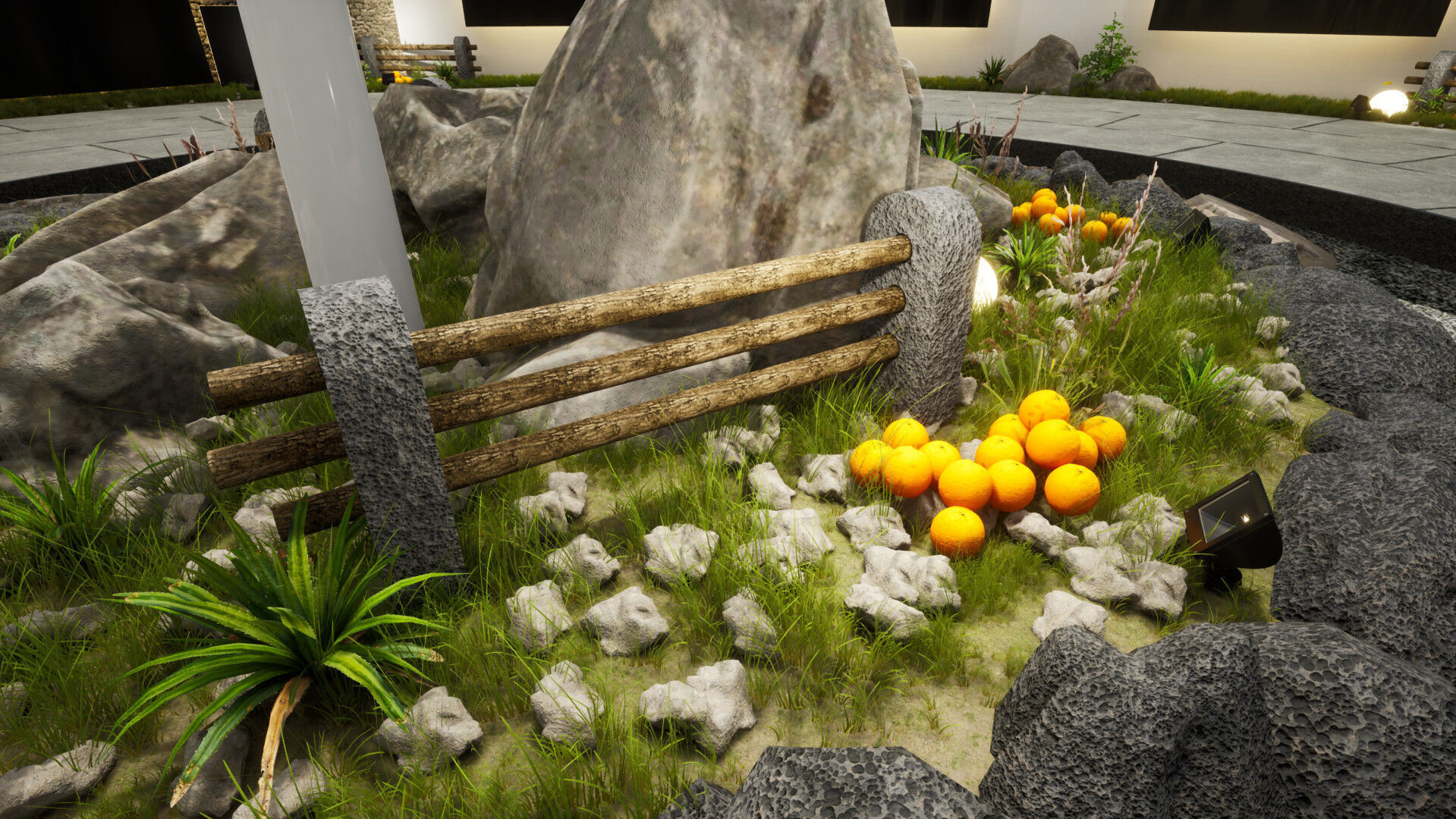 Natural circular gallery 3D model_3