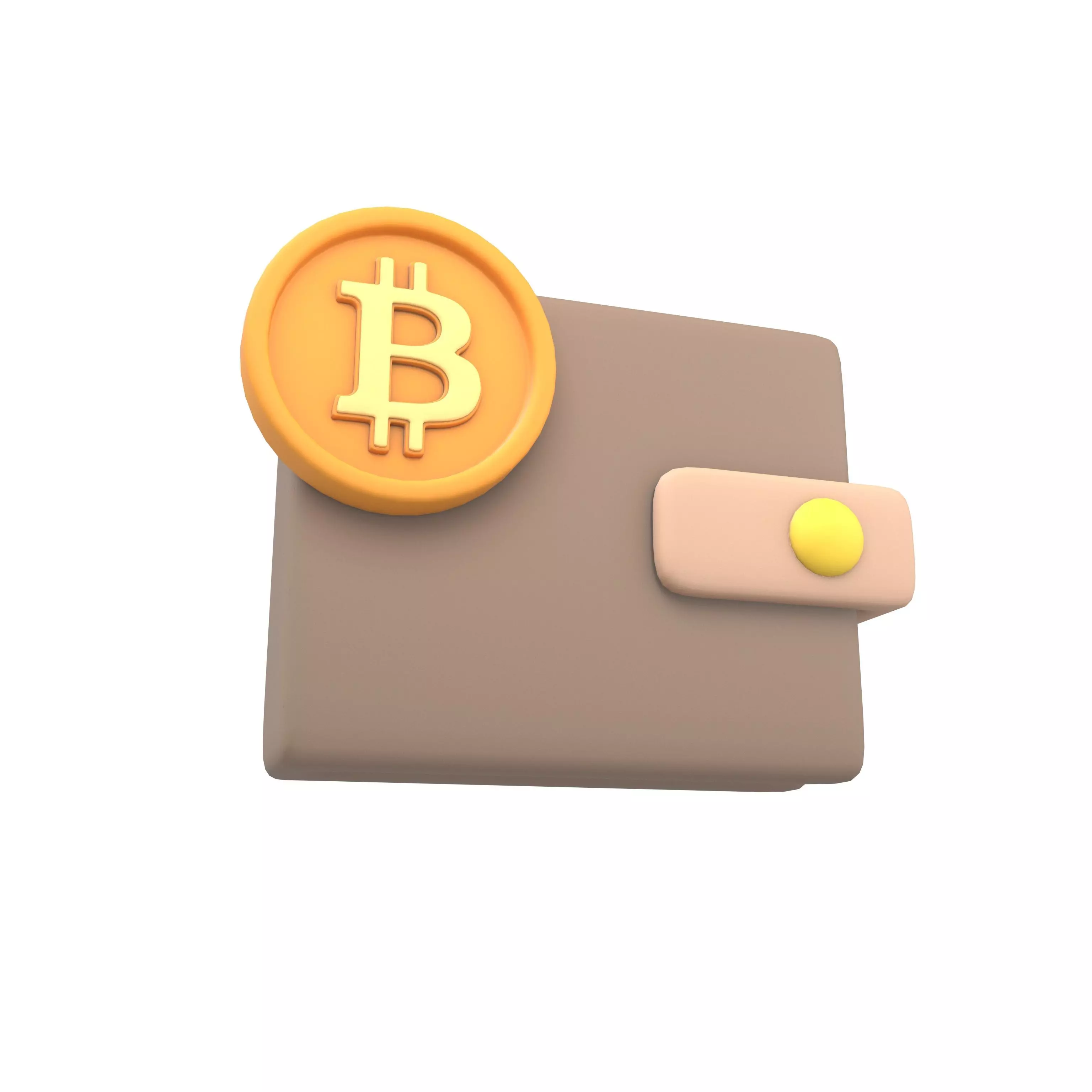 Crypto Wallet Icon v1 002 Low-poly 3D model