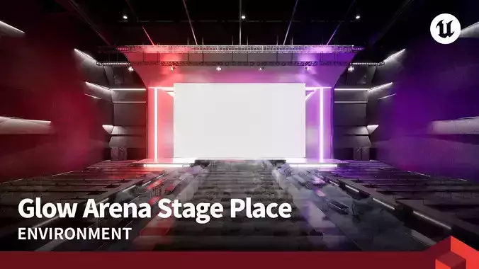 Glow Arena Stage Place 3D model