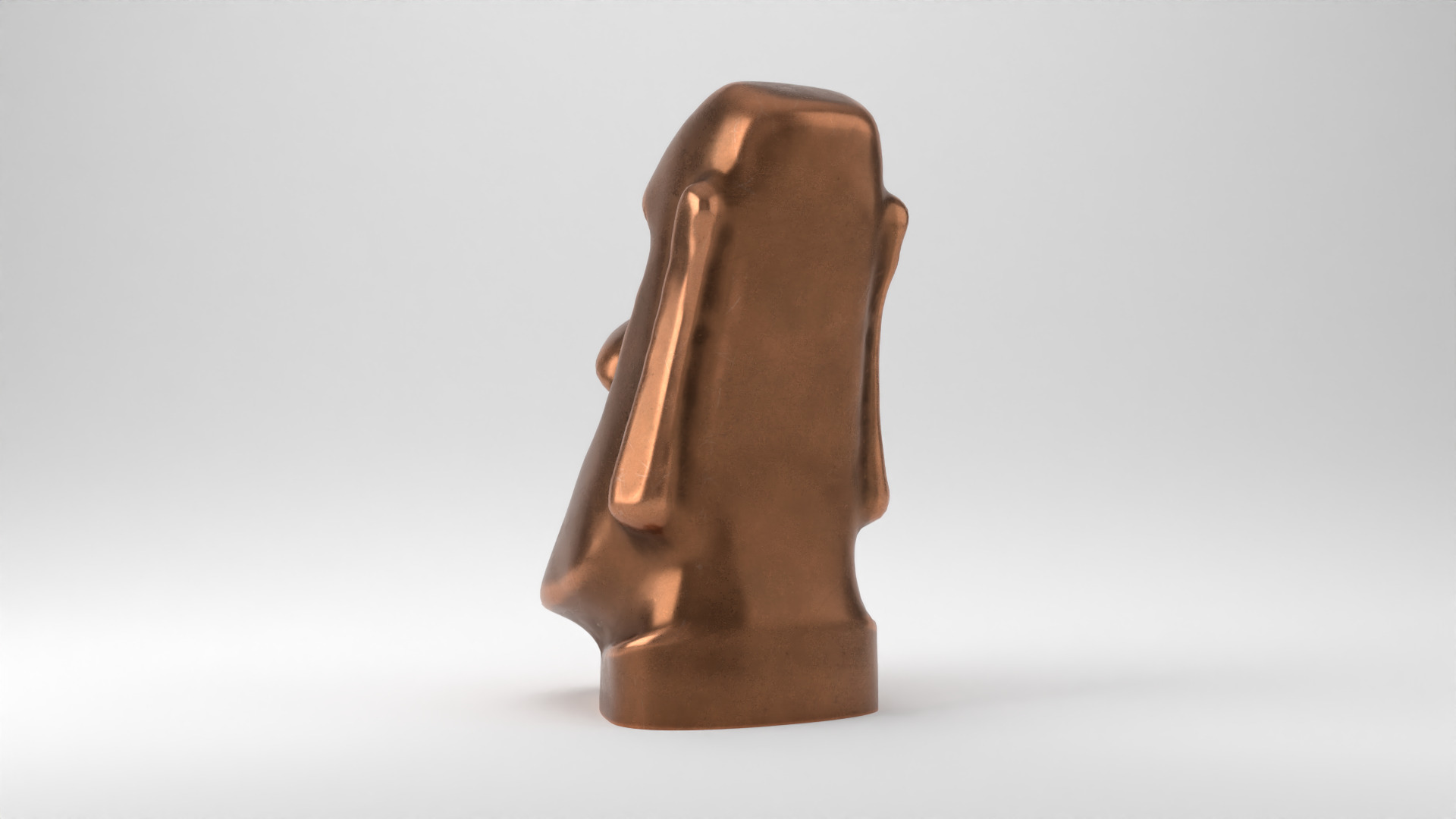 Rapu Nui Moai statue printable 3D print model_6