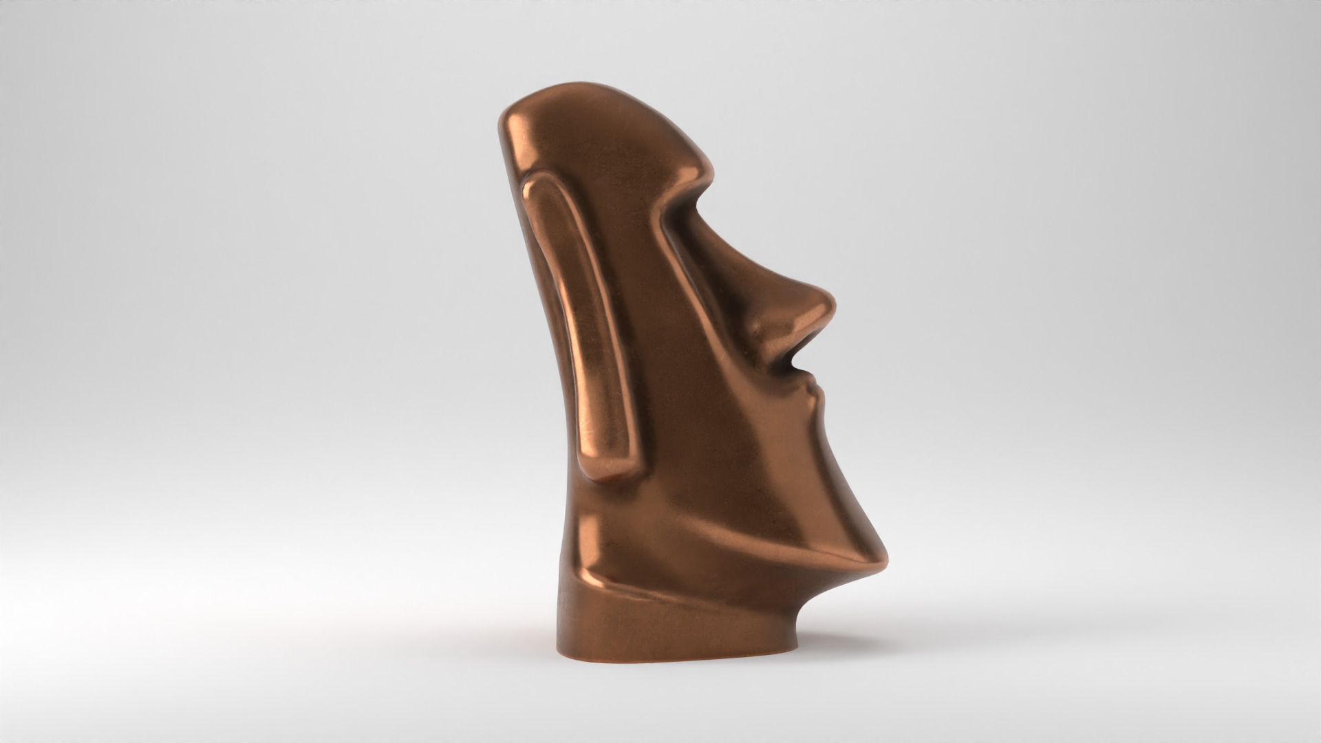 Rapu Nui Moai statue printable 3D print model_1