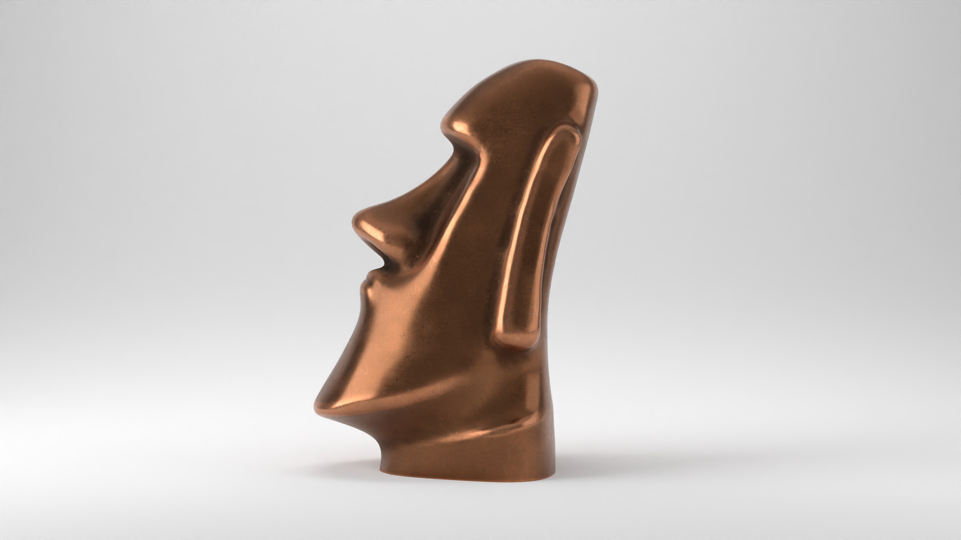 Rapu Nui Moai statue printable 3D print model_5