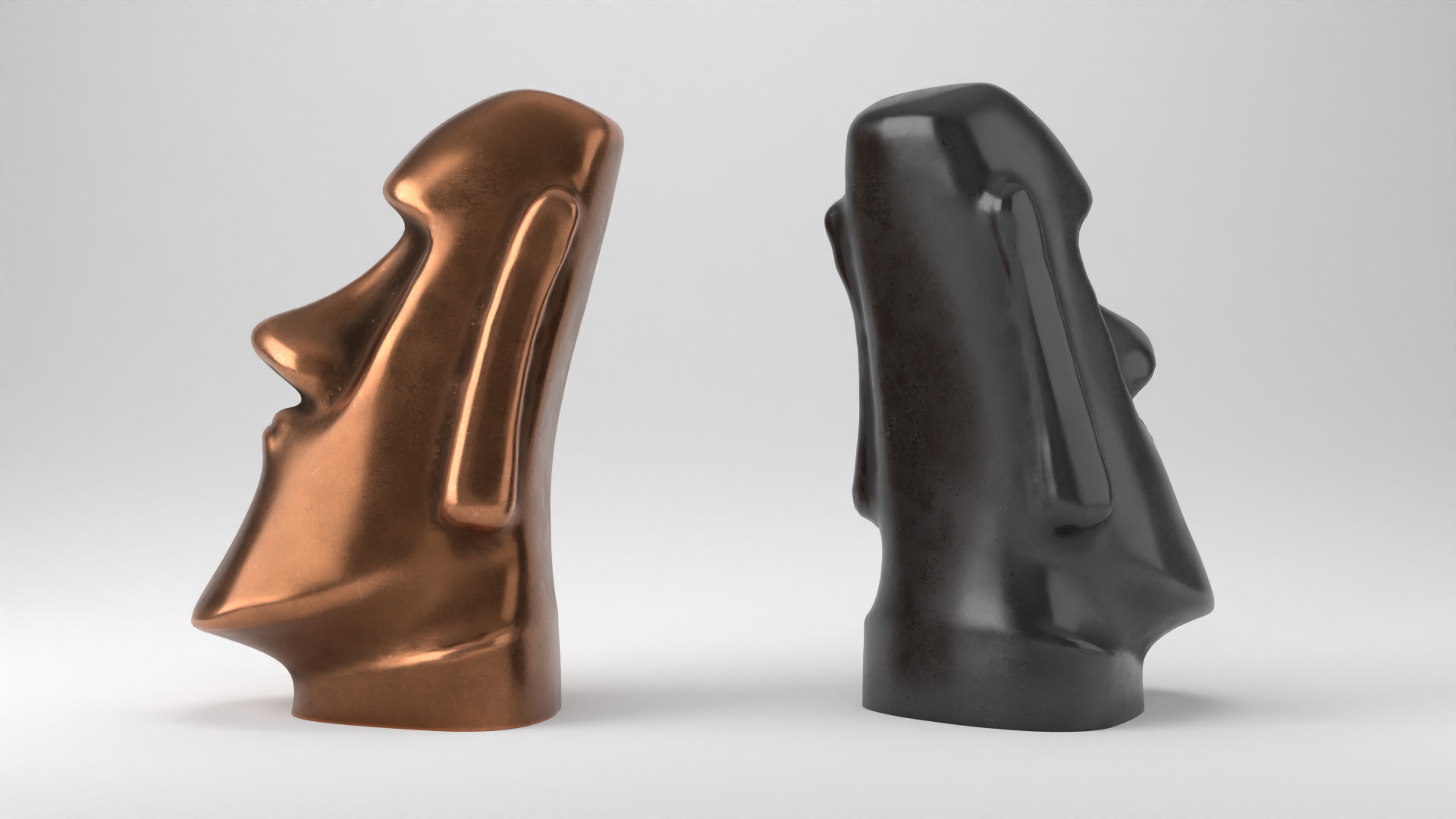 Rapu Nui Moai statue printable 3D print model_9