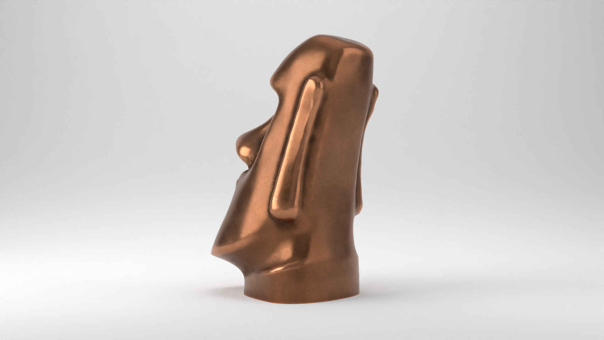 Rapu Nui Moai statue printable 3D print model_4