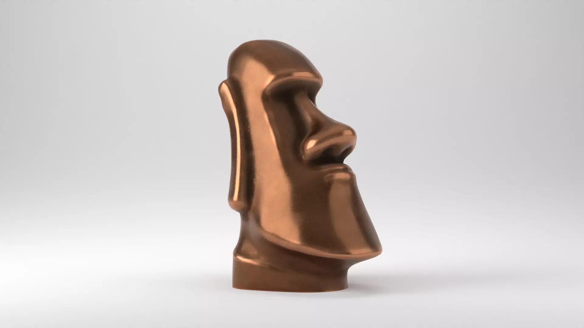 Rapu Nui Moai statue printable 3D print model_0