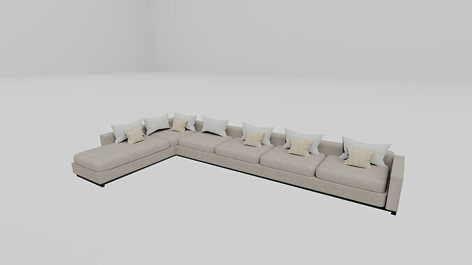 L shape sofa  3D model