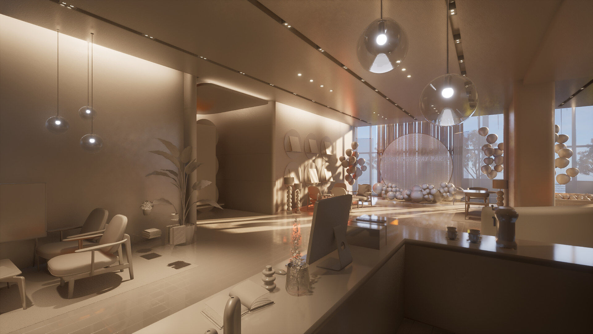 Celebration Event Place - Cafe A 3D model_20