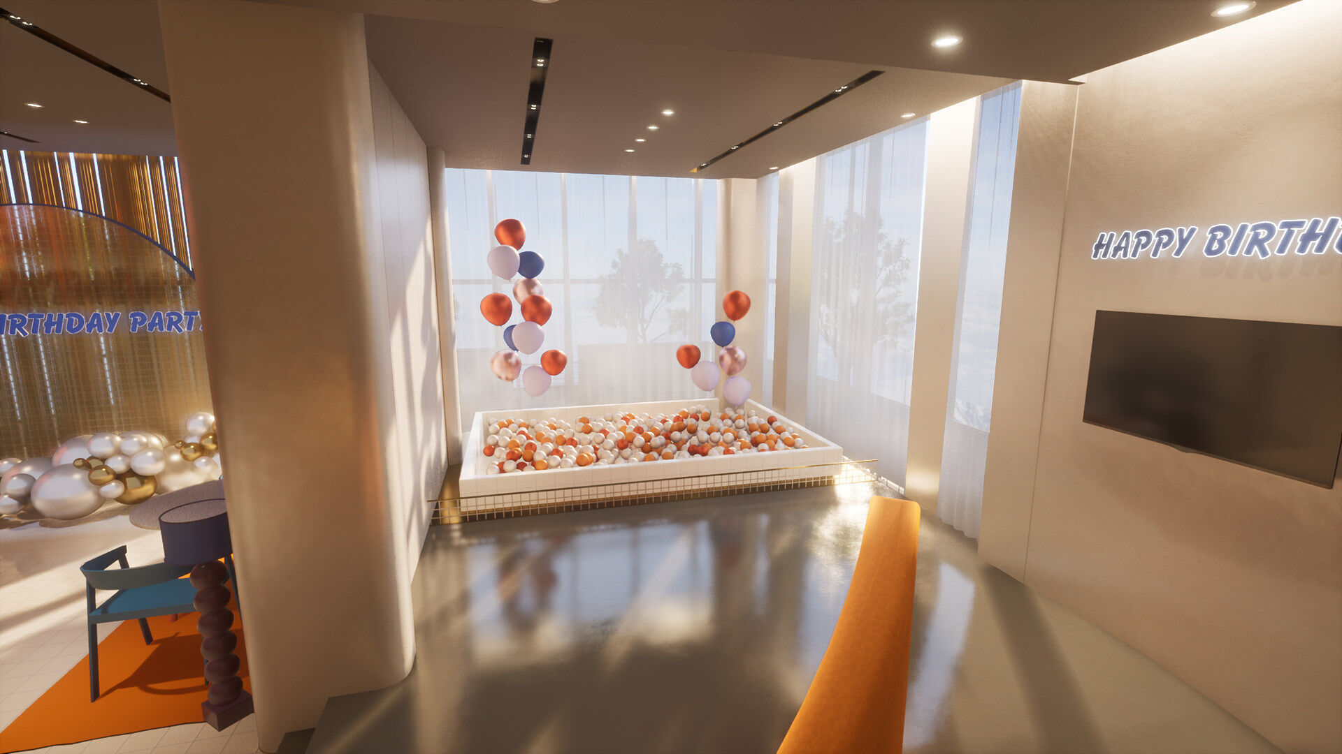 Celebration Event Place - Cafe A 3D model_6