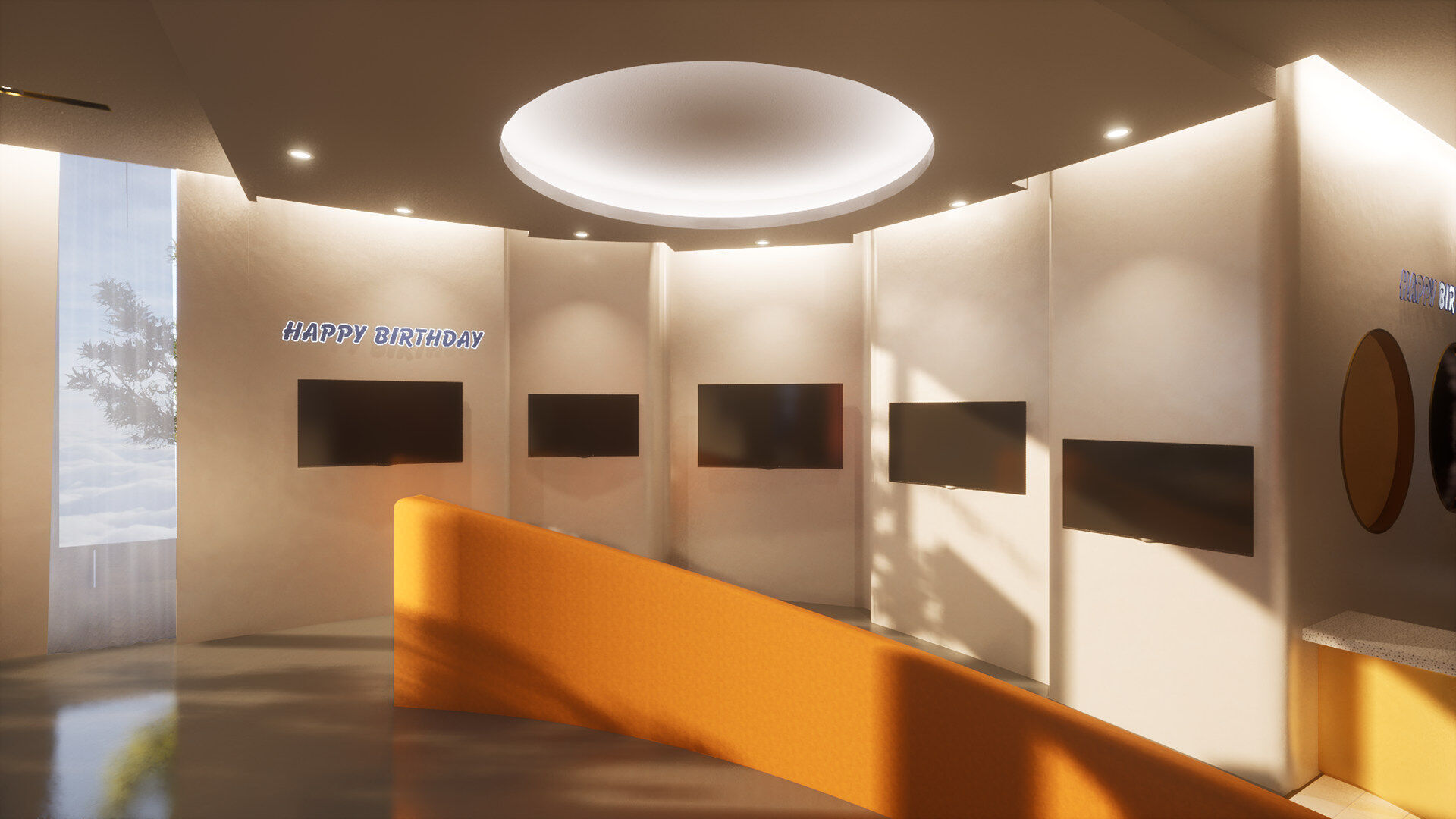 Celebration Event Place - Cafe A 3D model_9