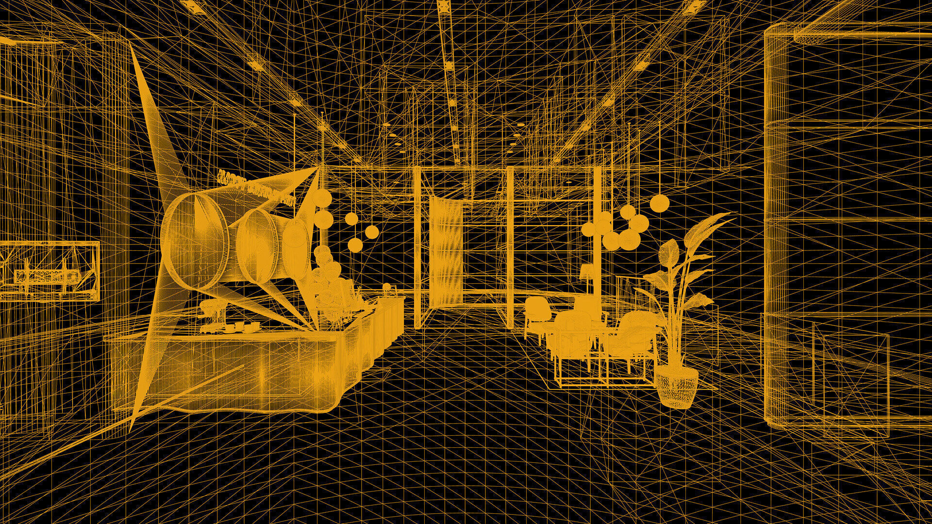 Celebration Event Place - Cafe A 3D model_23