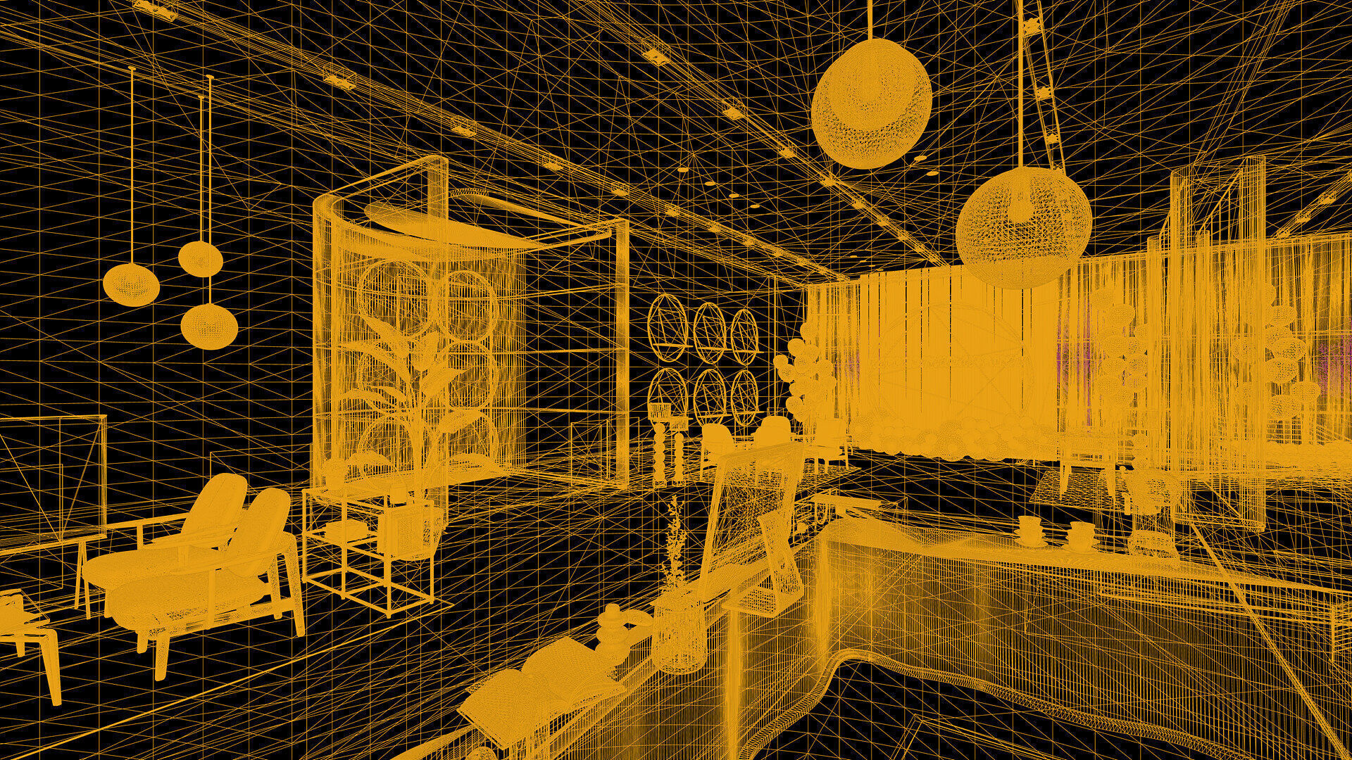 Celebration Event Place - Cafe A 3D model_30