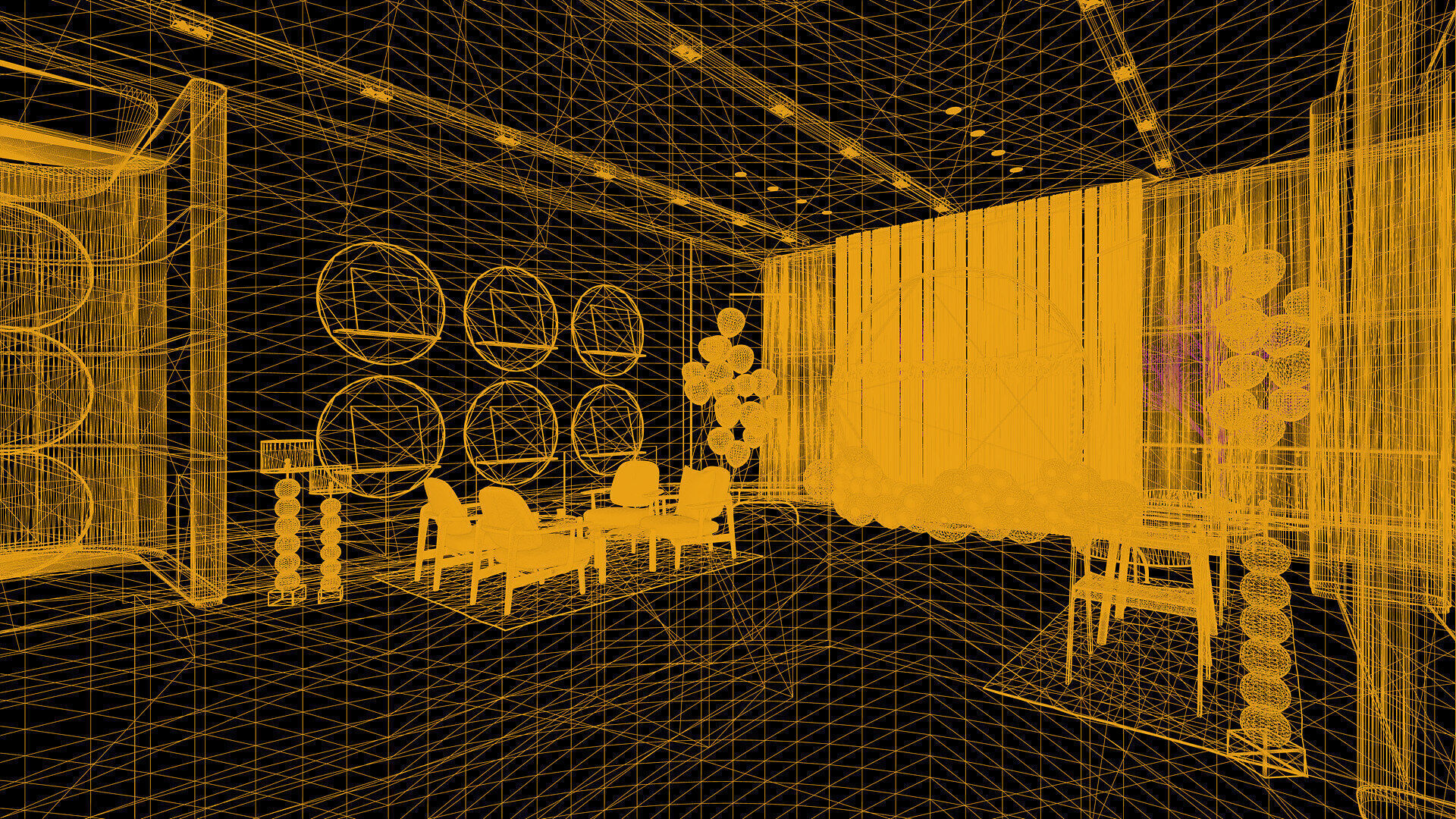 Celebration Event Place - Cafe A 3D model_27