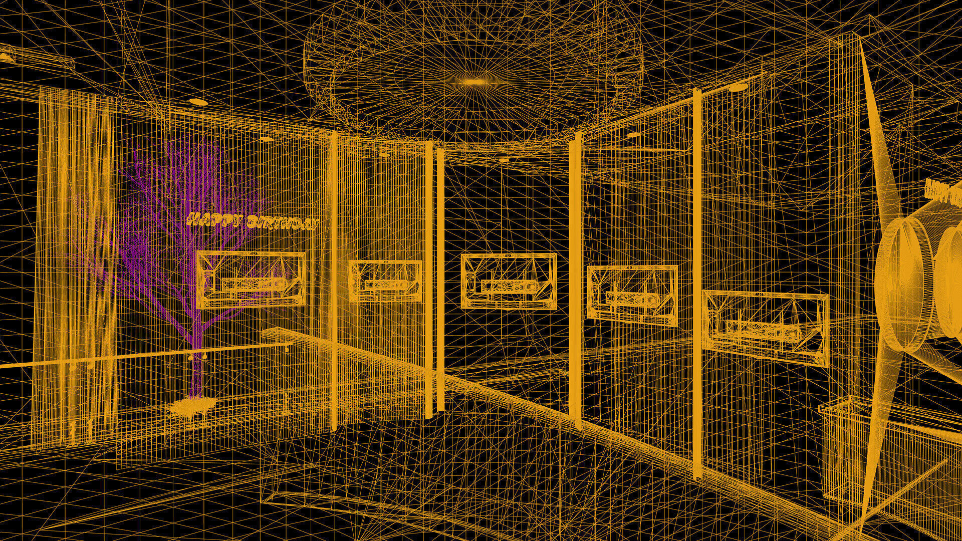 Celebration Event Place - Cafe A 3D model_29