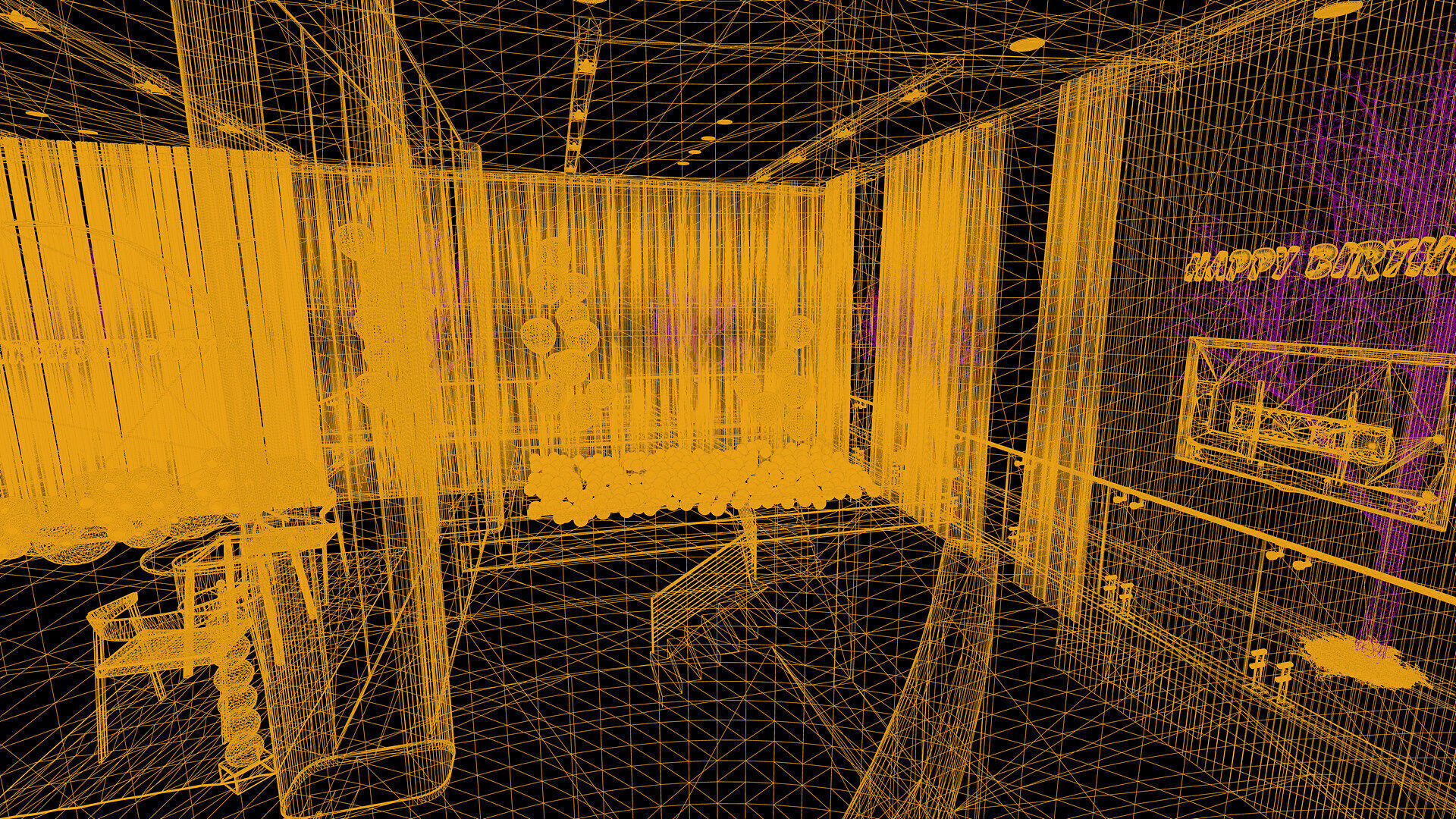 Celebration Event Place - Cafe A 3D model_26