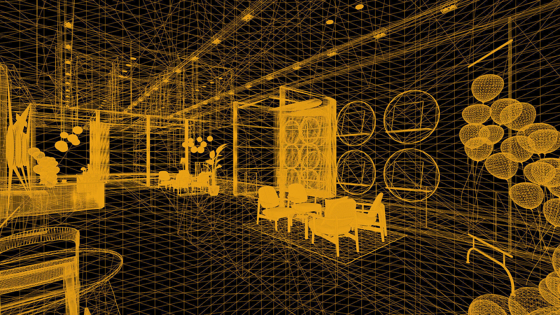 Celebration Event Place - Cafe A 3D model_28