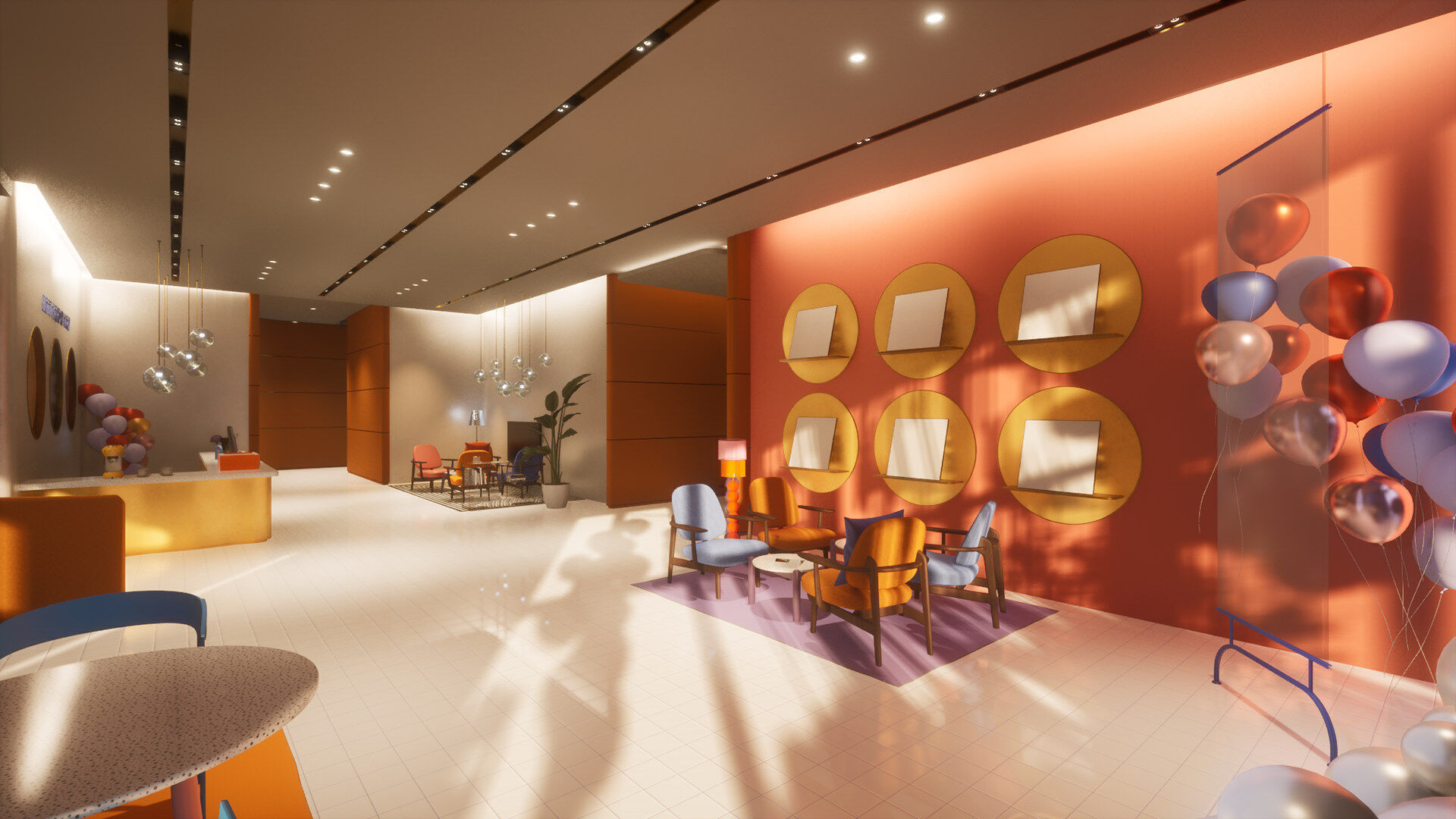 Celebration Event Place - Cafe A 3D model_8