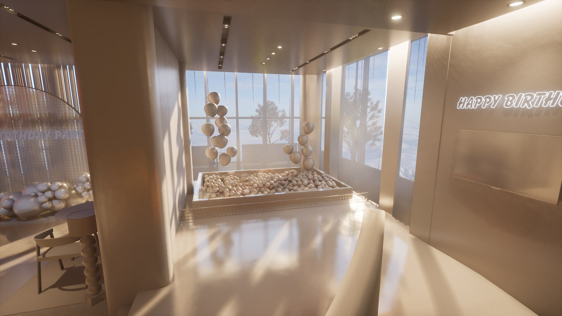 Celebration Event Place - Cafe A 3D model_16