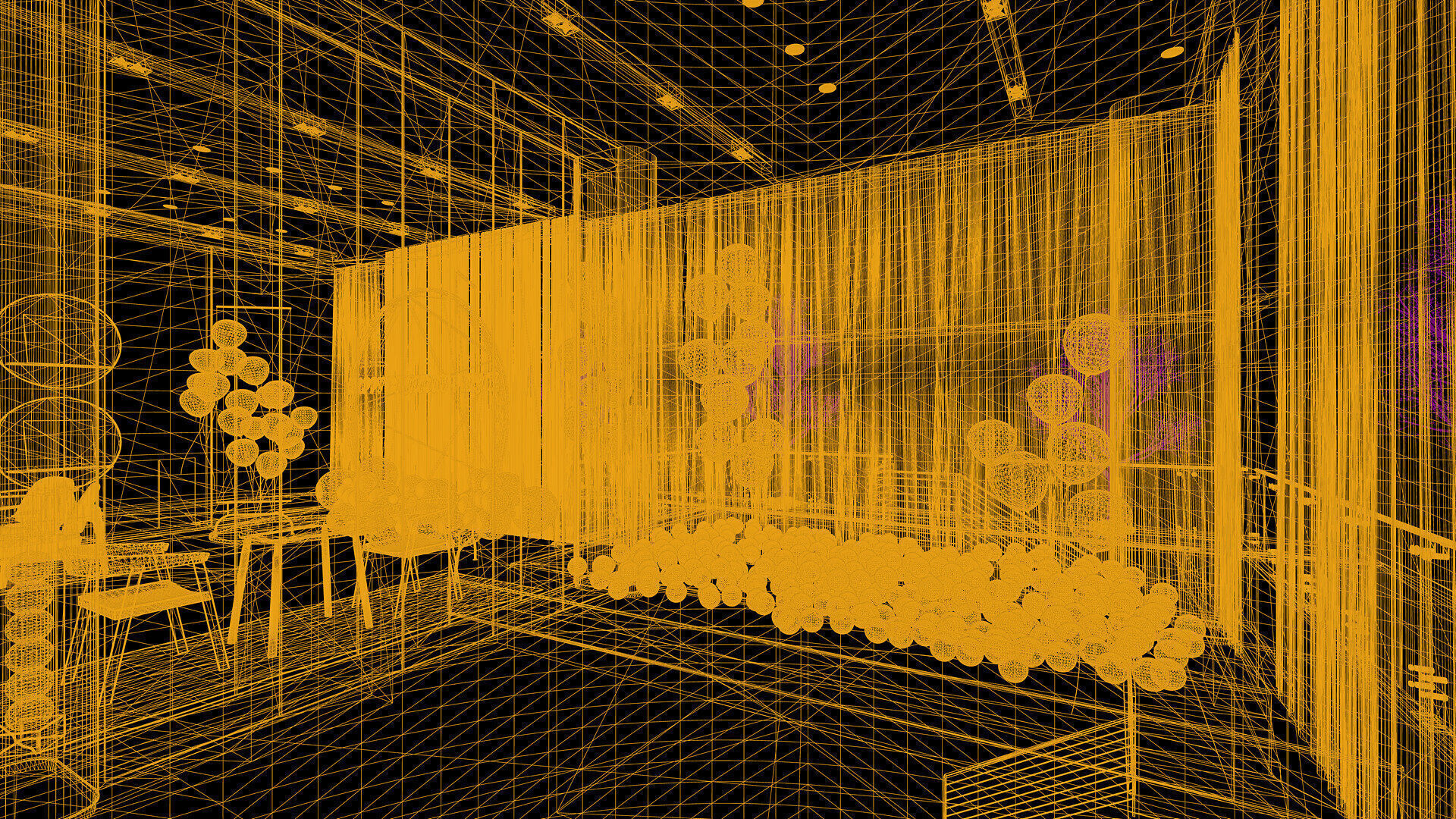 Celebration Event Place - Cafe A 3D model_25