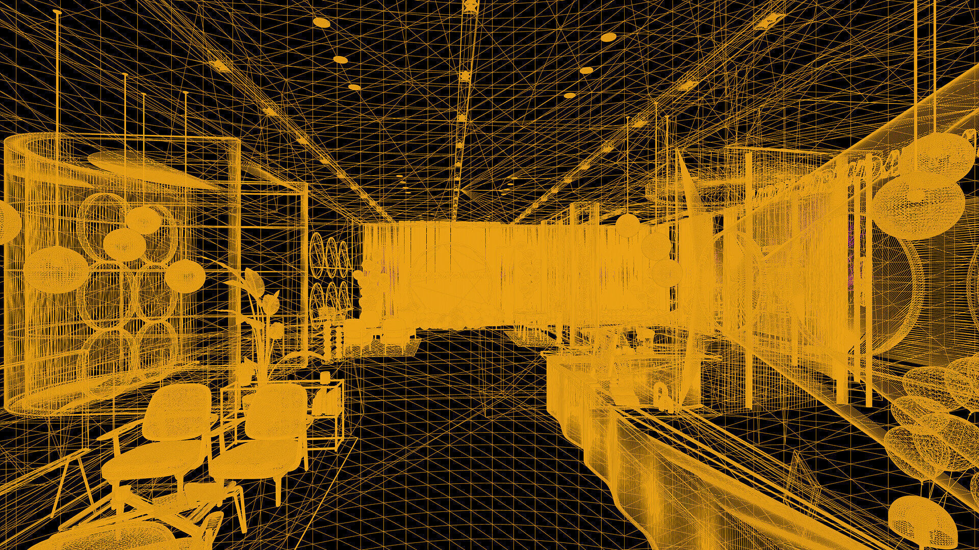 Celebration Event Place - Cafe A 3D model_21